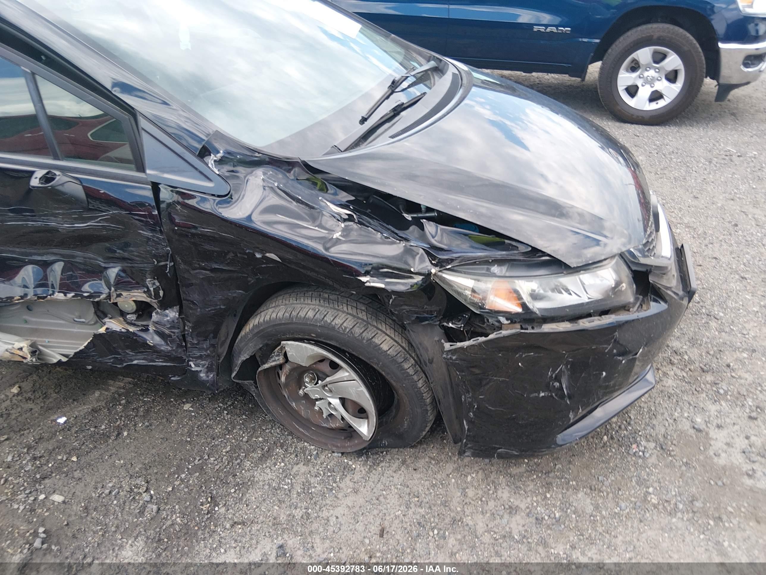 2015 Honda Civic Lx Black vin: 19XFB2F55FE268447