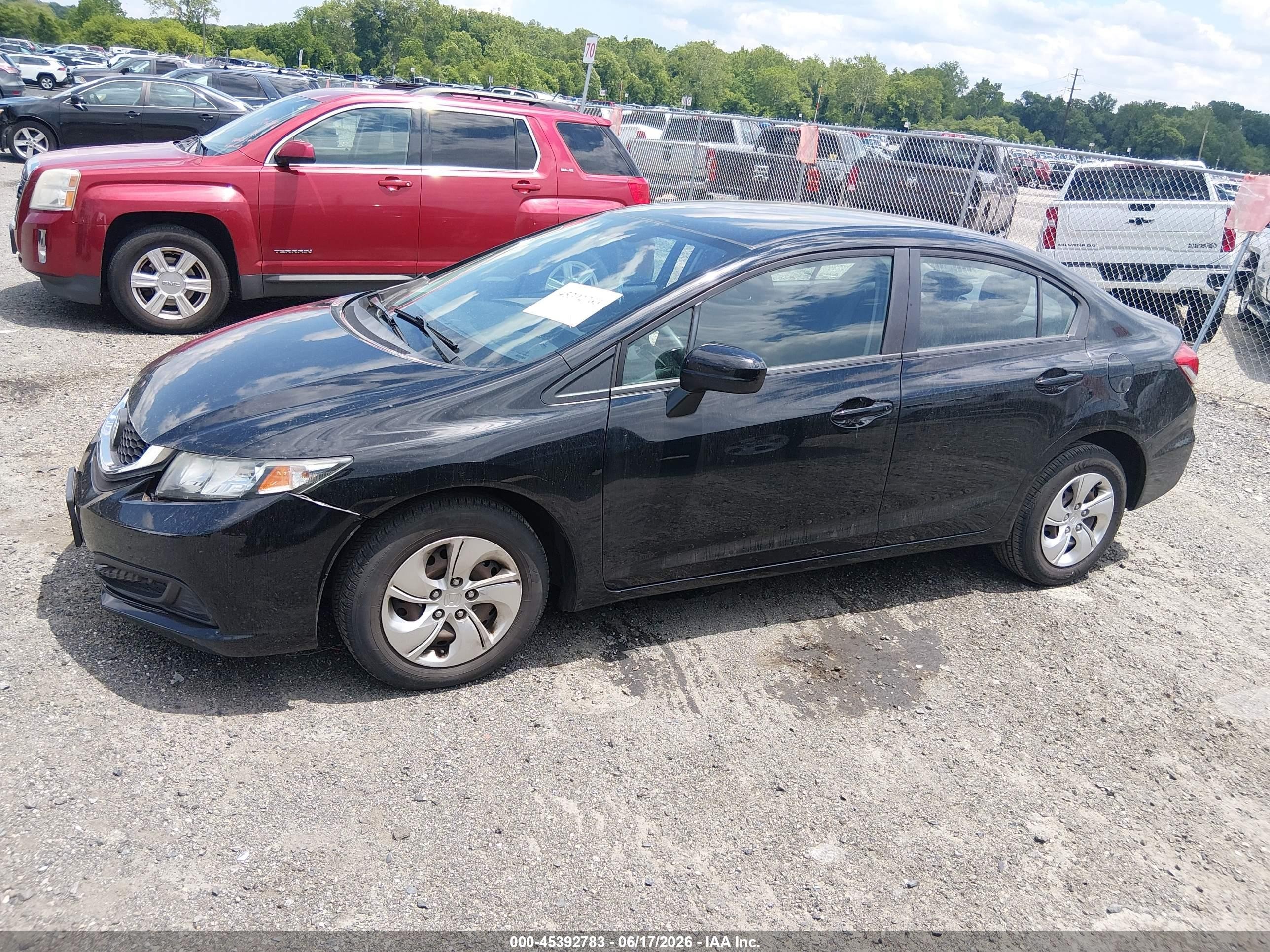2015 Honda Civic Lx Black vin: 19XFB2F55FE268447