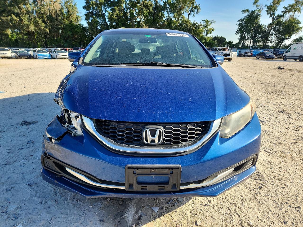2015 Honda Civic Lx Blue vin: 19XFB2F55FE272868
