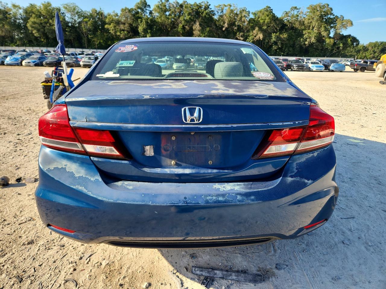 2015 Honda Civic Lx Blue vin: 19XFB2F55FE272868