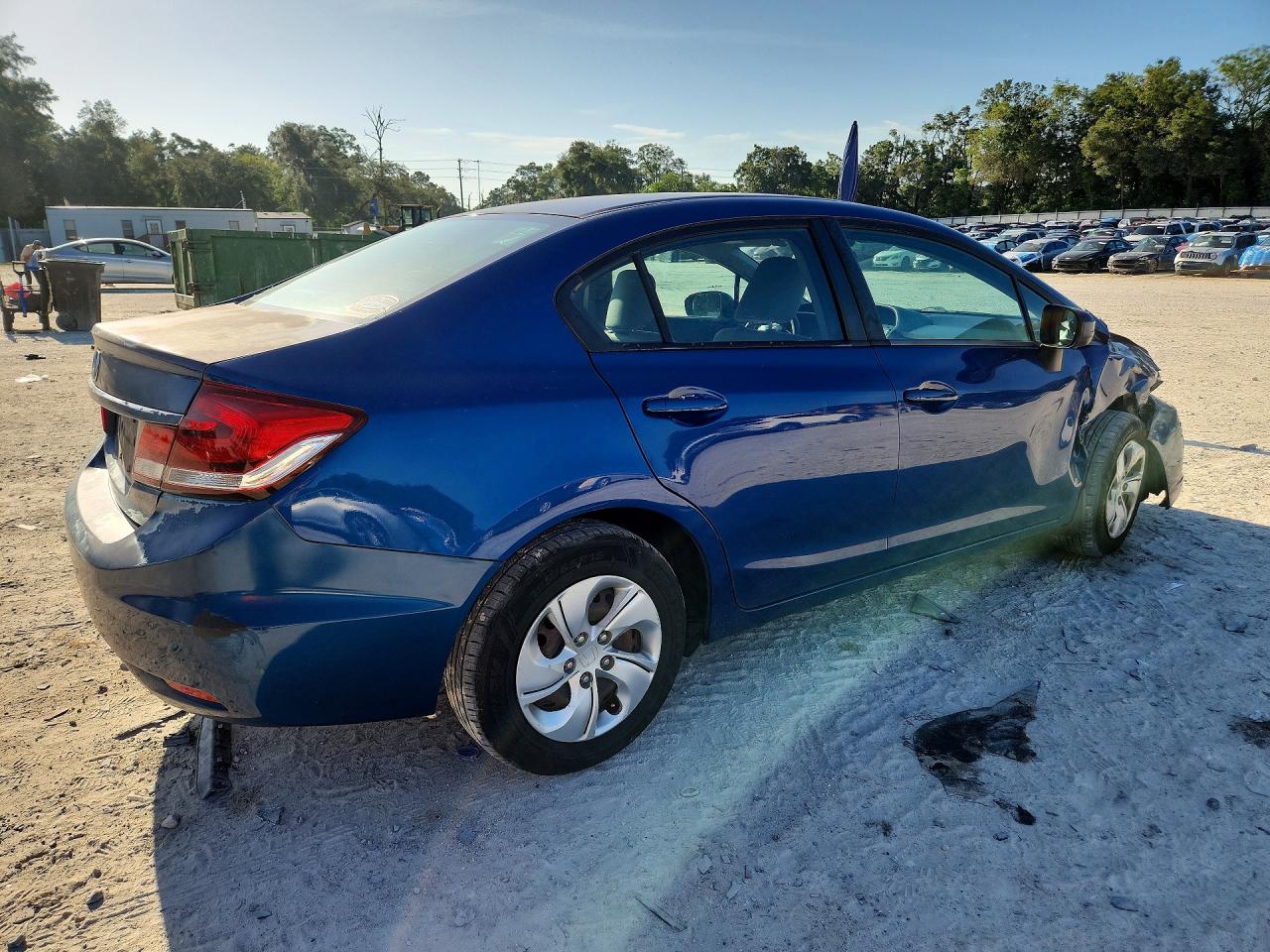 2015 Honda Civic Lx Blue vin: 19XFB2F55FE272868