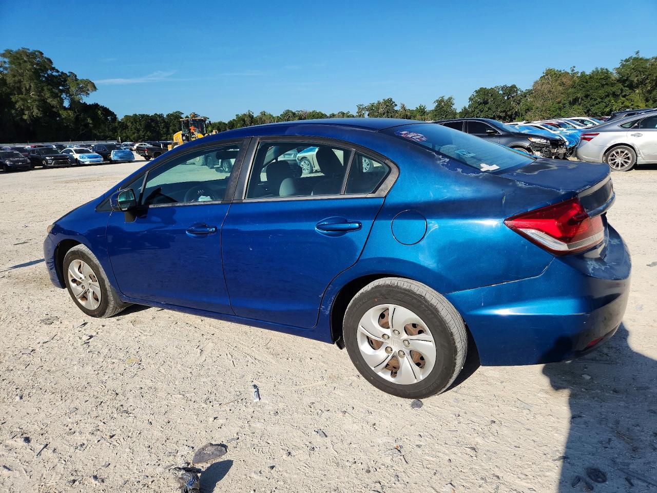 2015 Honda Civic Lx Blue vin: 19XFB2F55FE272868
