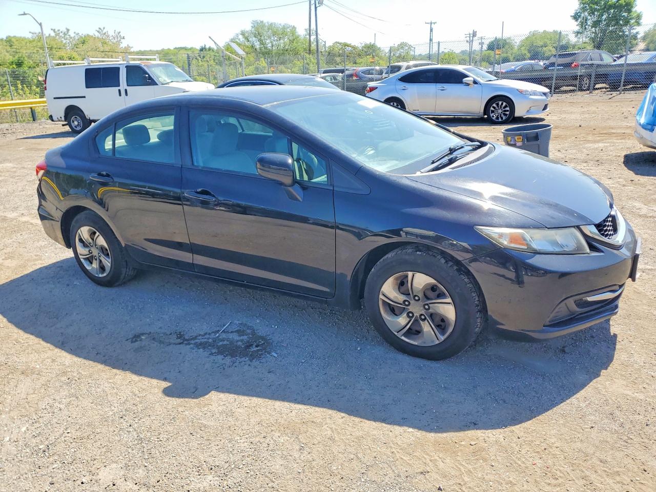 2015 Honda Civic Lx Черный vin: 19XFB2F55FE278802