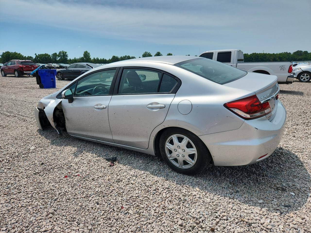 2015 Honda Civic Lx Серебряный vin: 19XFB2F55FE280016