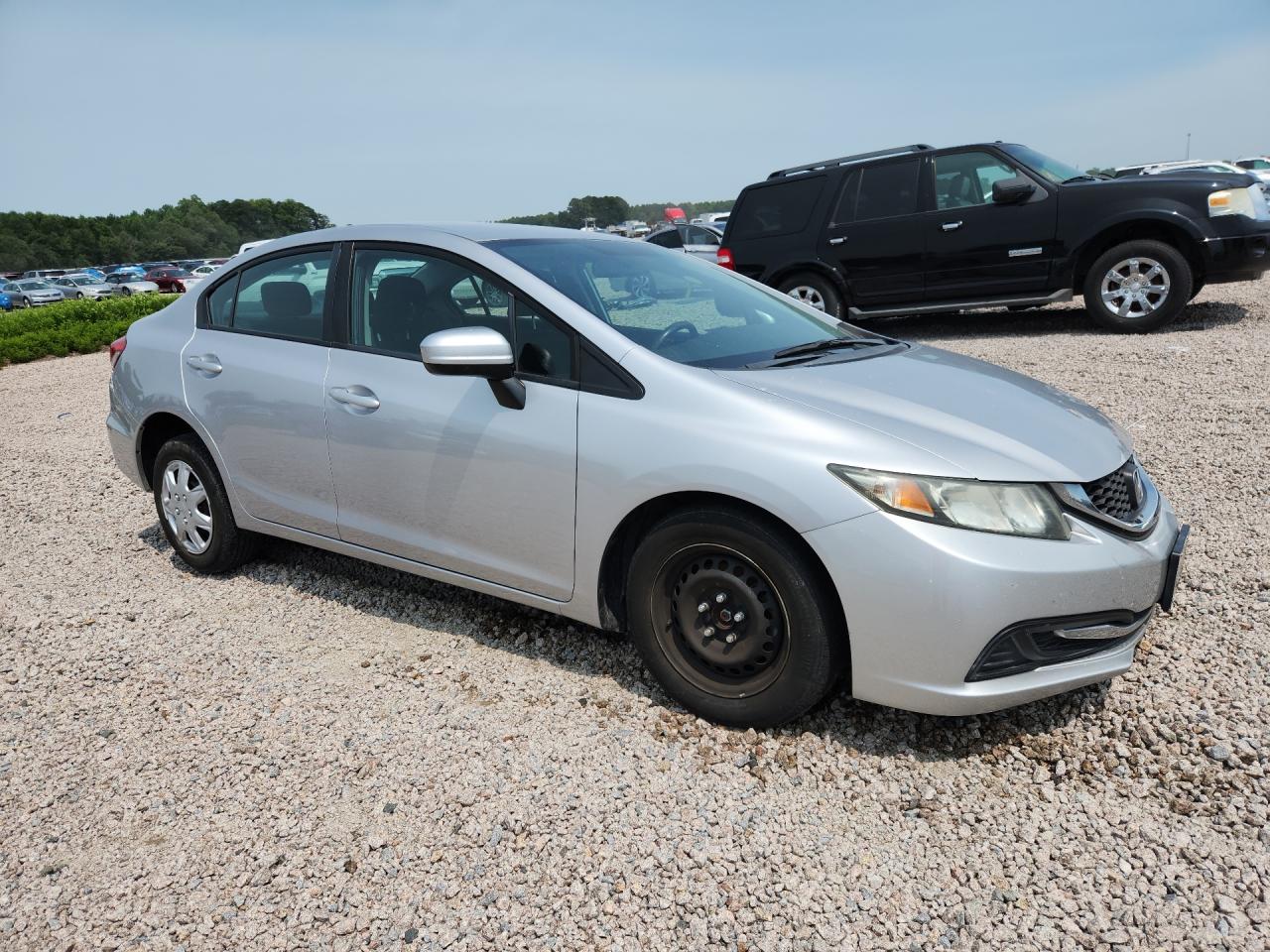 2015 Honda Civic Lx Серебряный vin: 19XFB2F55FE280016