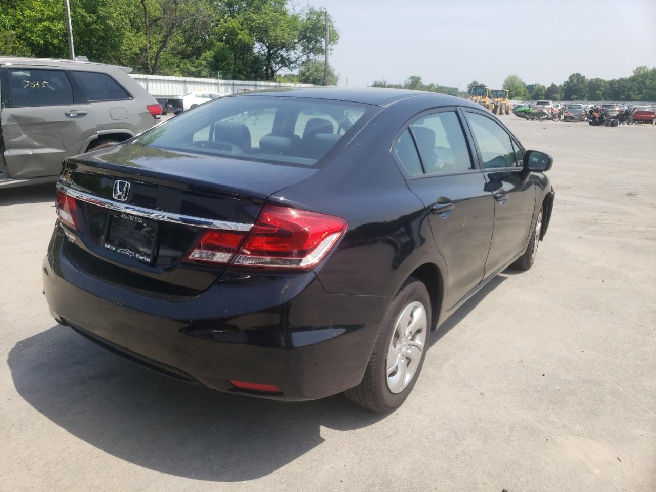2015 Honda Civic Lx Черный vin: 19XFB2F55FE281148