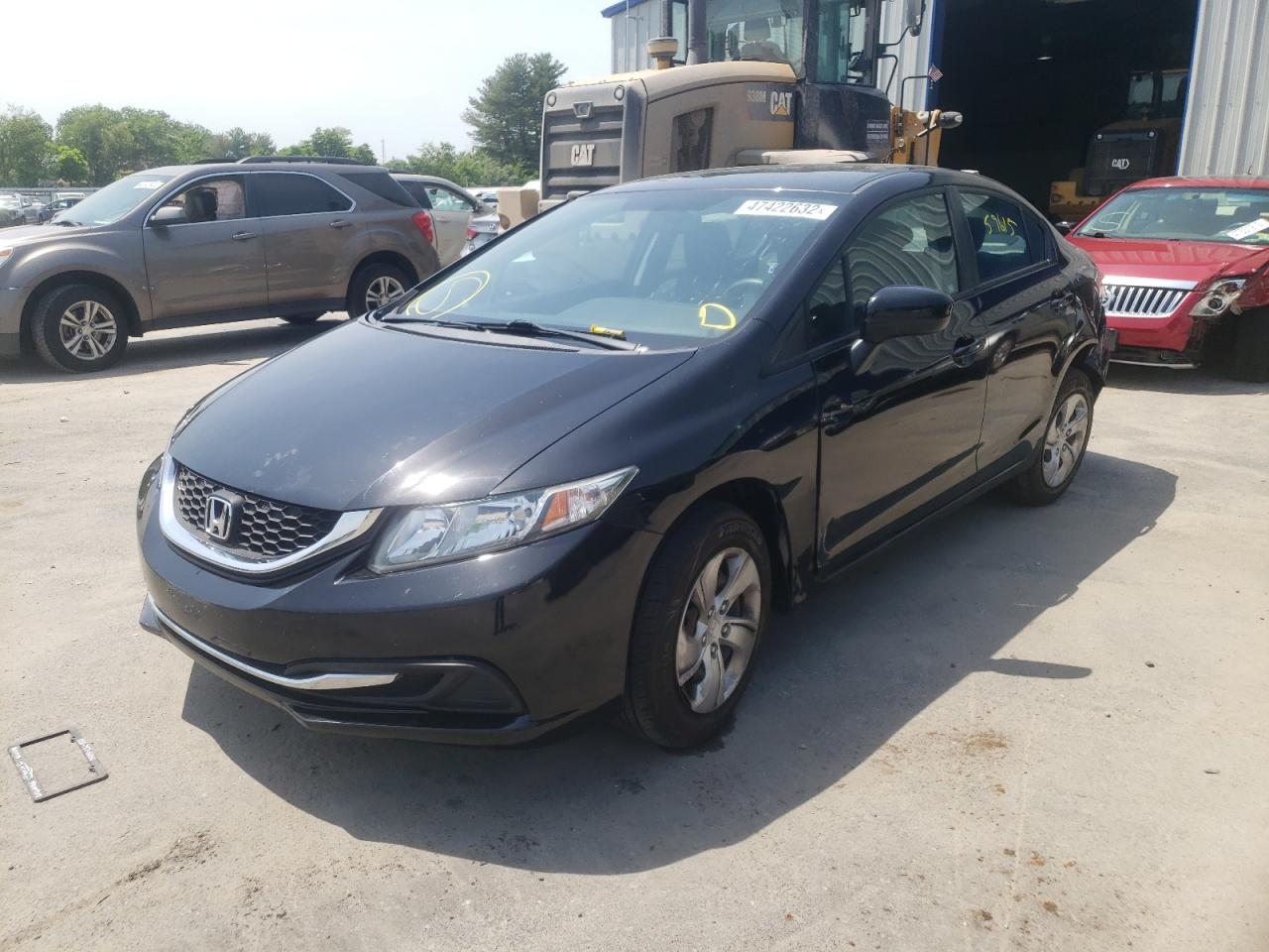 2015 Honda Civic Lx Черный vin: 19XFB2F55FE281148