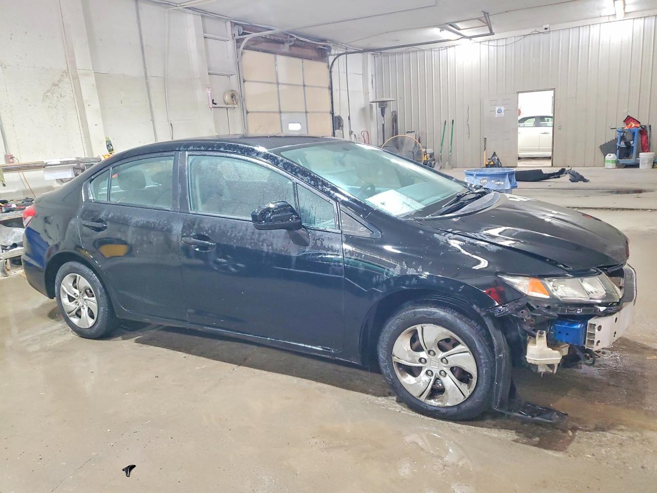 2015 Honda Civic Lx Black vin: 19XFB2F55FE281148