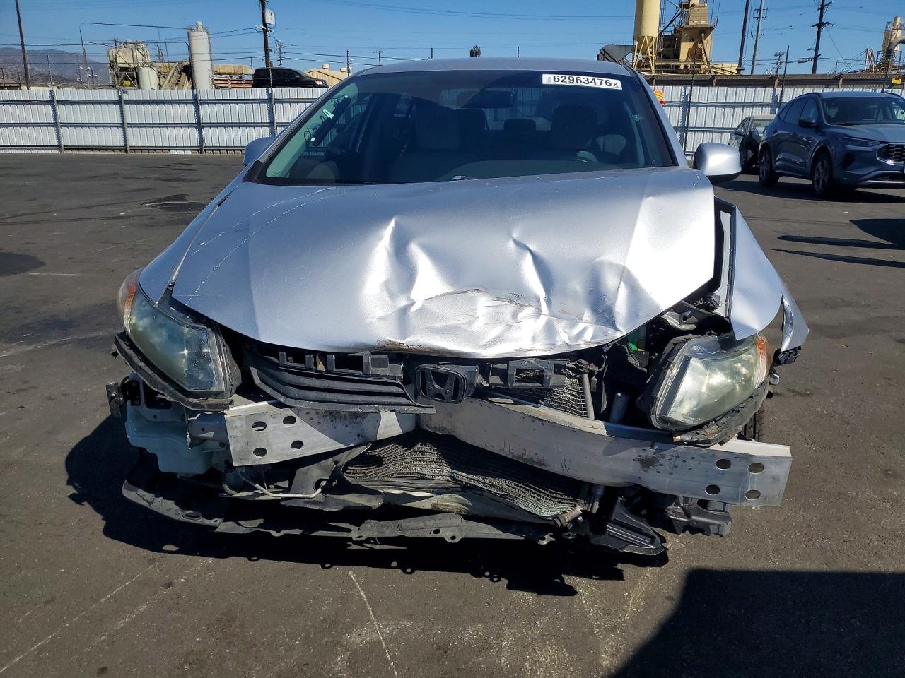 2012 Honda Civic Lx Silver vin: 19XFB2F56CE008716
