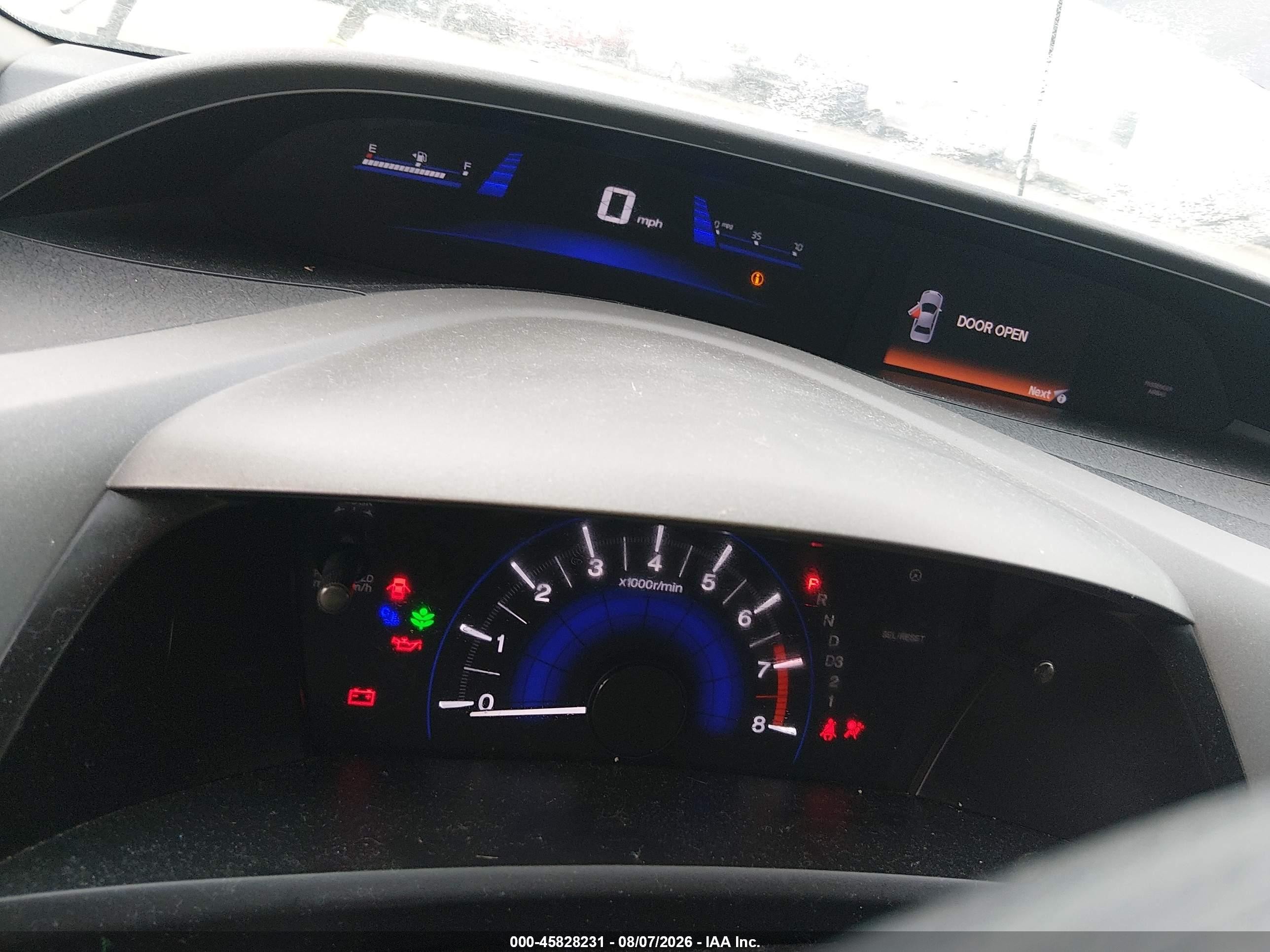 2012 Honda Civic Lx Gray vin: 19XFB2F56CE015178
