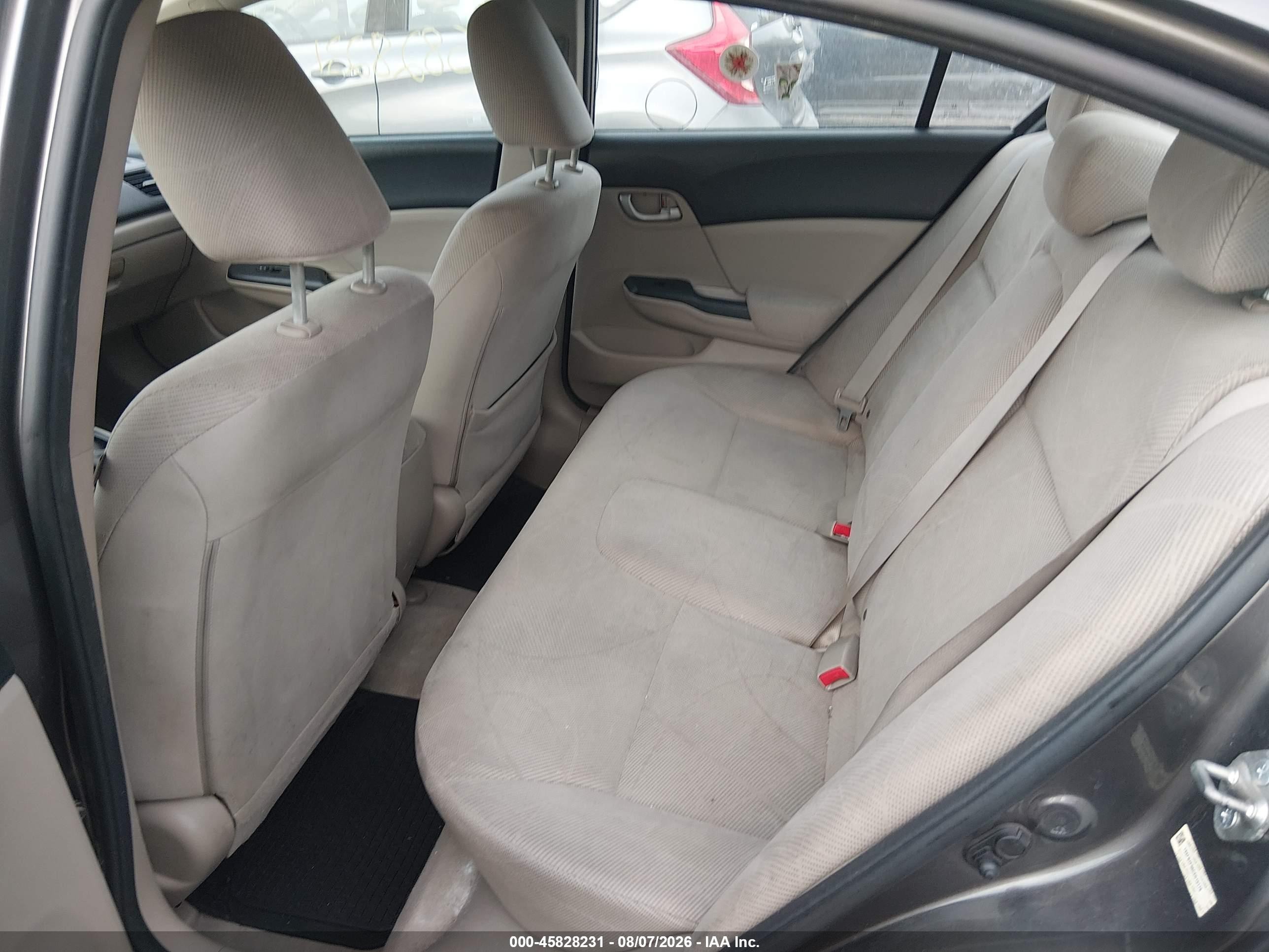 2012 Honda Civic Lx Gray vin: 19XFB2F56CE015178