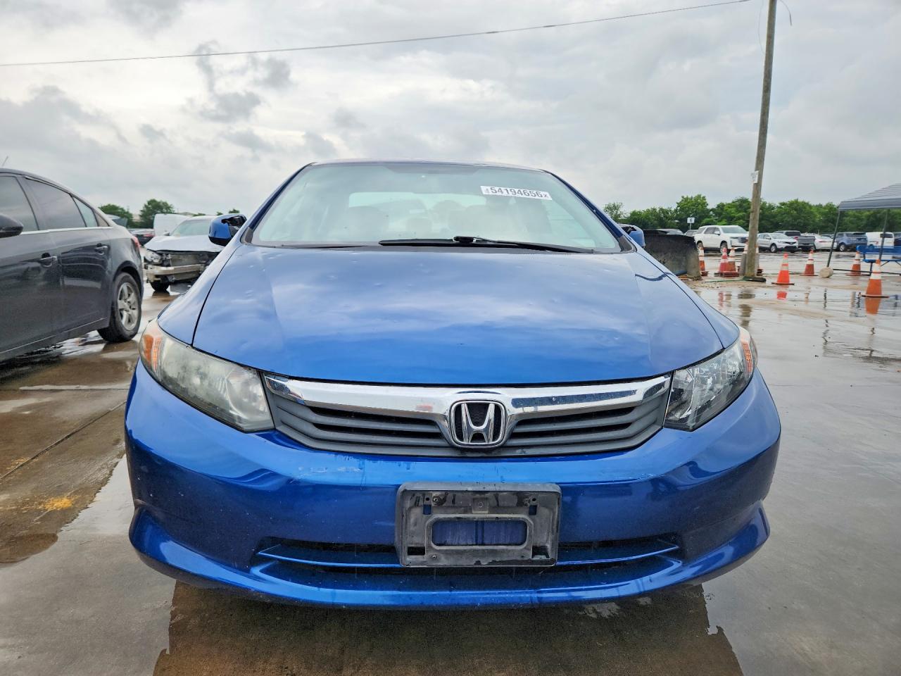 2012 Honda Civic Lx Blue vin: 19XFB2F56CE034216