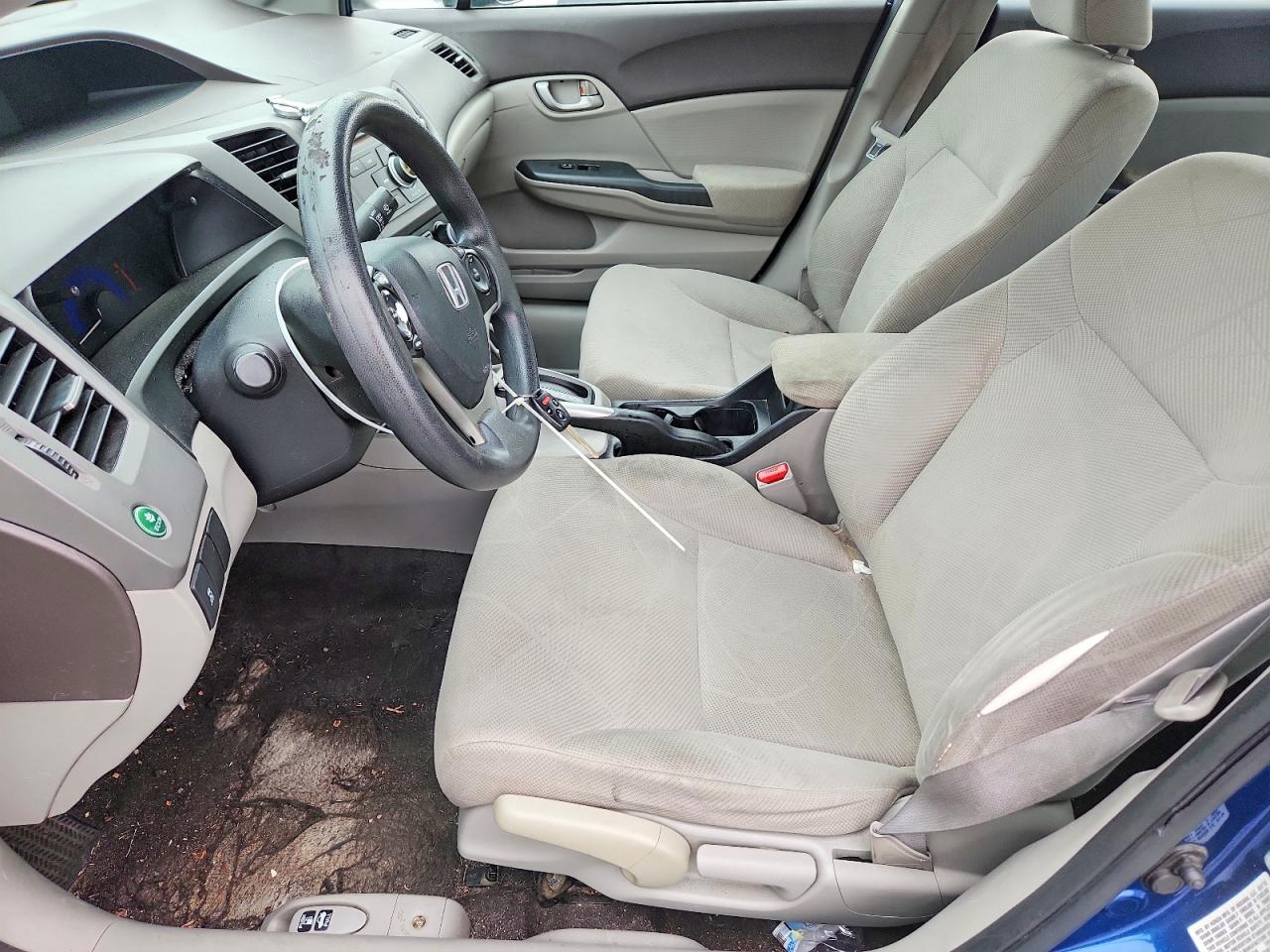 2012 Honda Civic Lx Blue vin: 19XFB2F56CE034216
