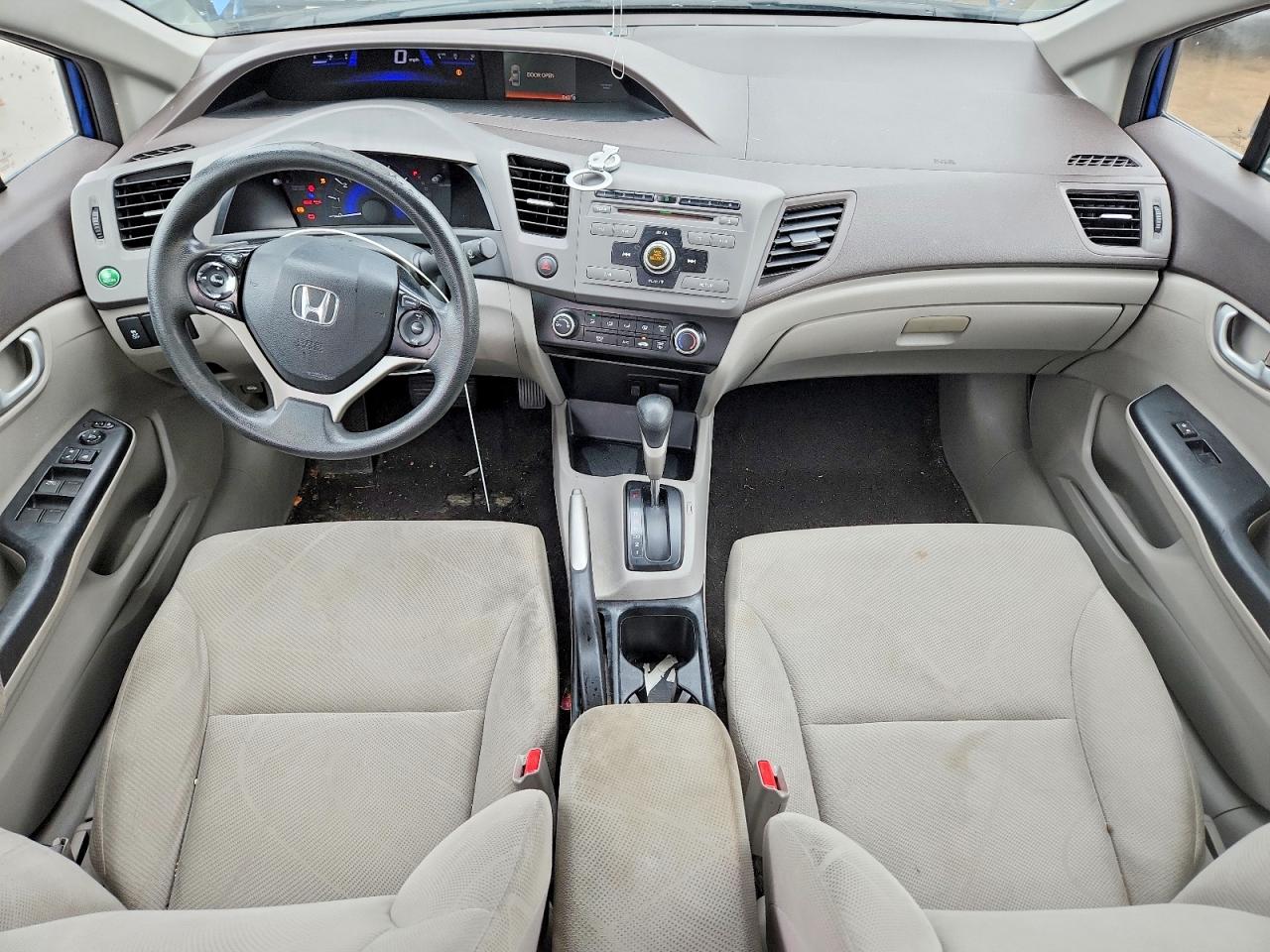 2012 Honda Civic Lx Blue vin: 19XFB2F56CE034216