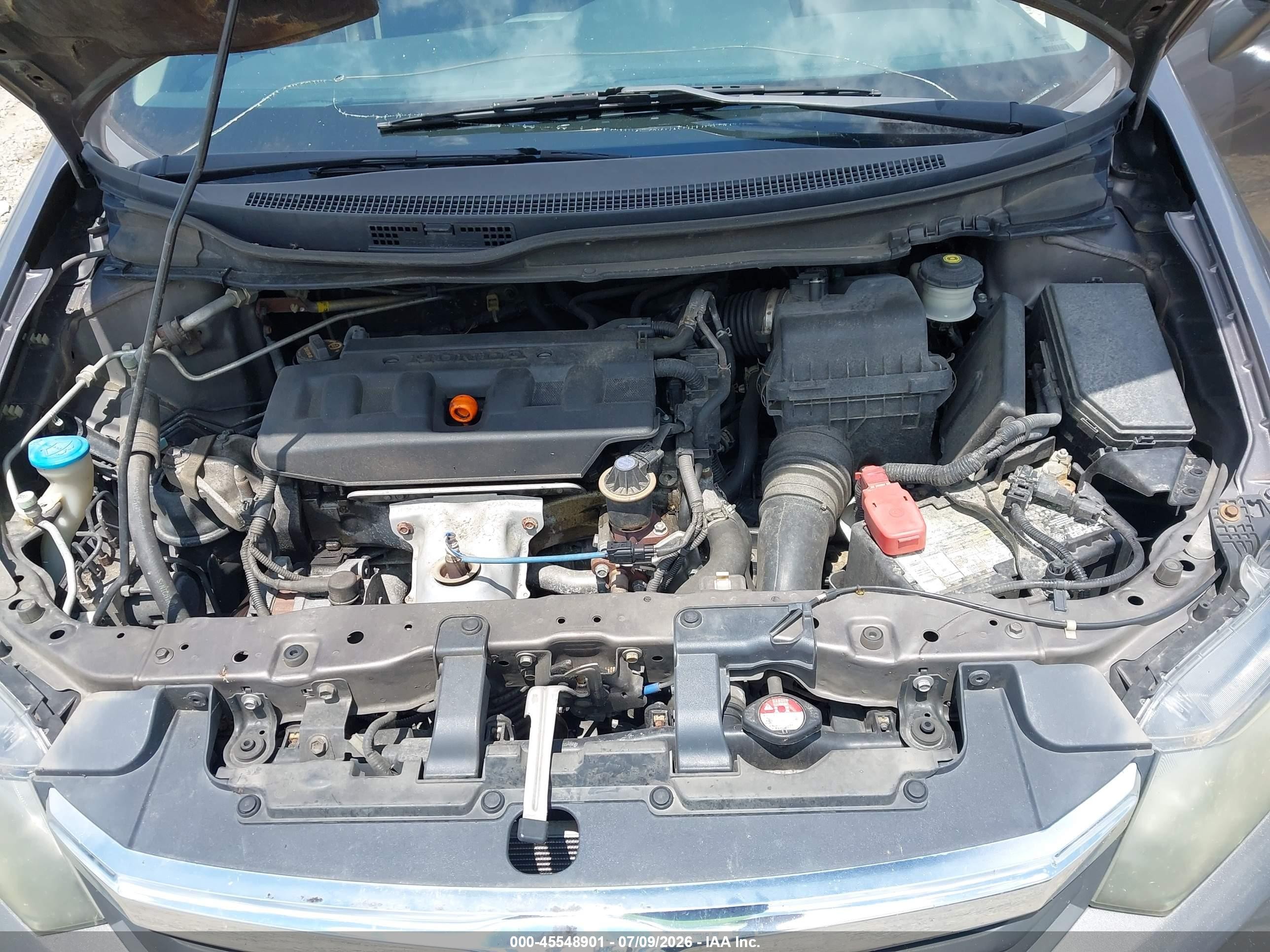 2012 Honda Civic Lx Gray vin: 19XFB2F56CE054479