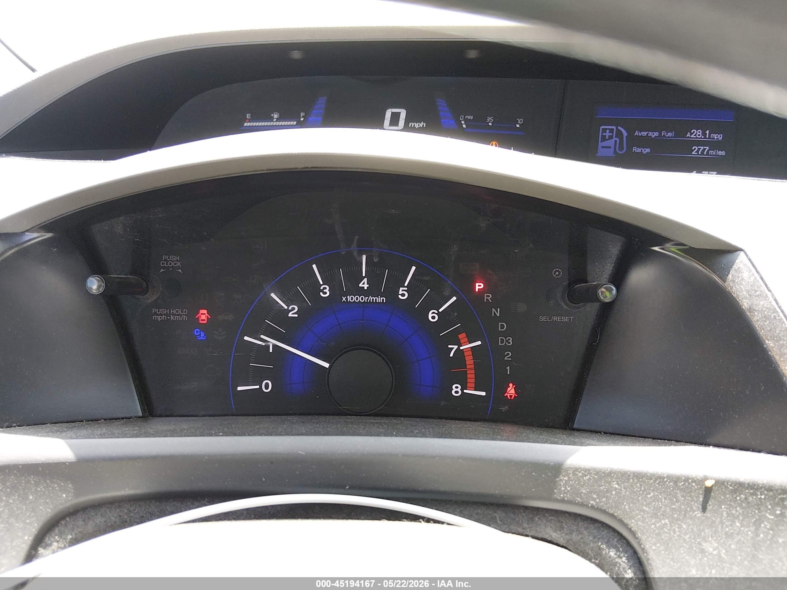 2012 Honda Civic Lx Silver vin: 19XFB2F56CE058001