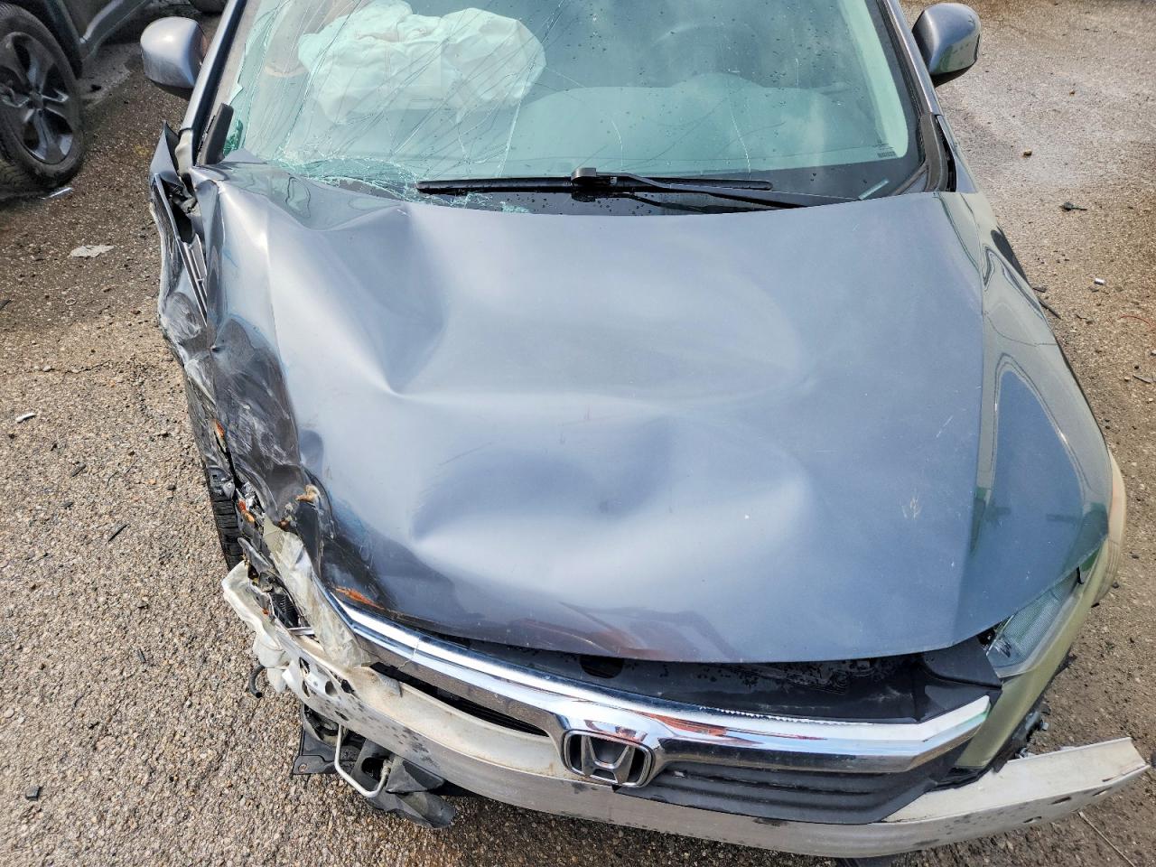 2012 Honda Civic Lx Gray vin: 19XFB2F56CE069807