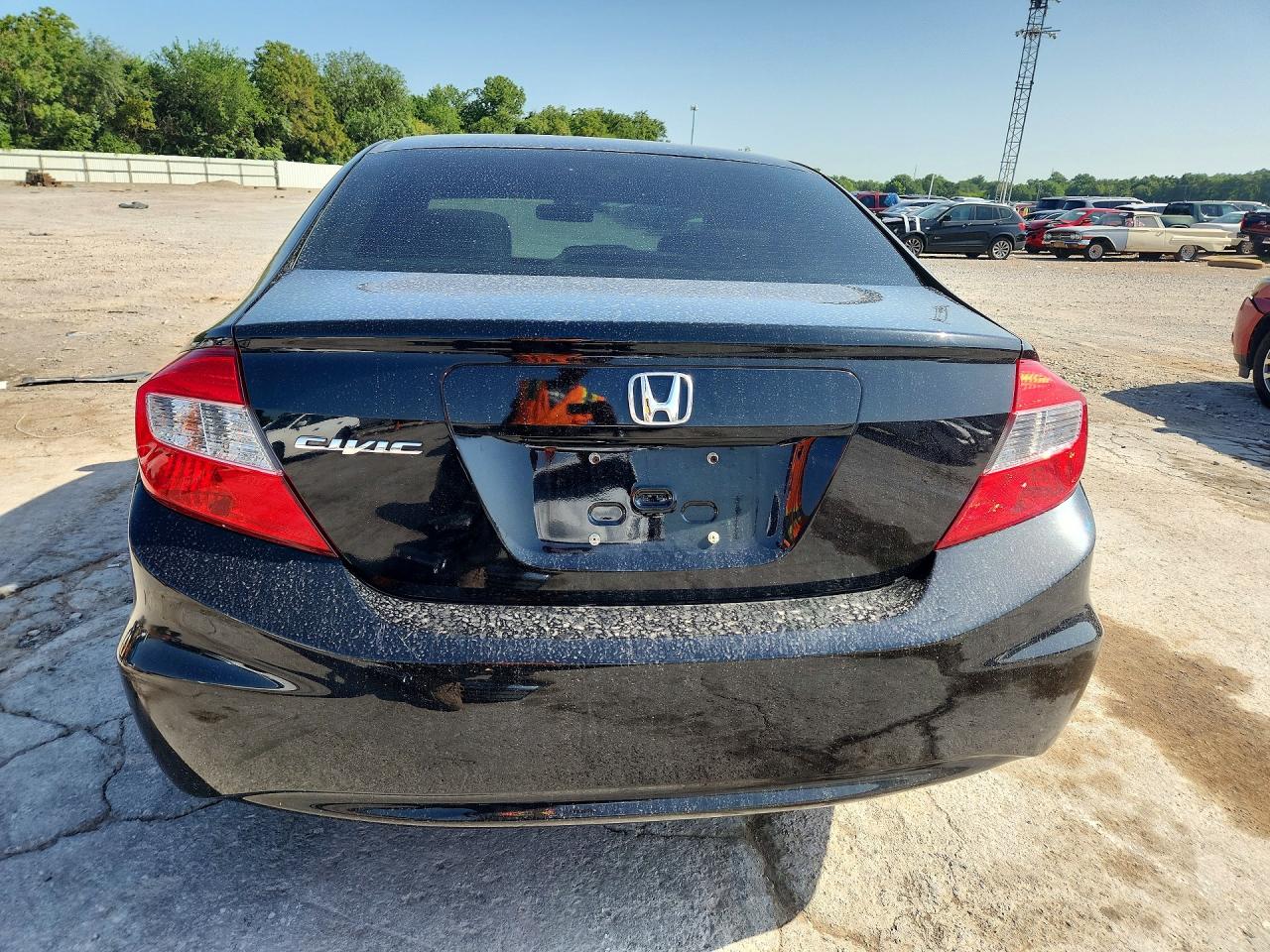 2012 Honda Civic Lx Black vin: 19XFB2F56CE070066