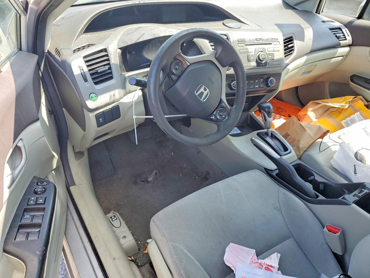 2012 Honda Civic 2d Dx Silver vin: 19XFB2F56CE077924