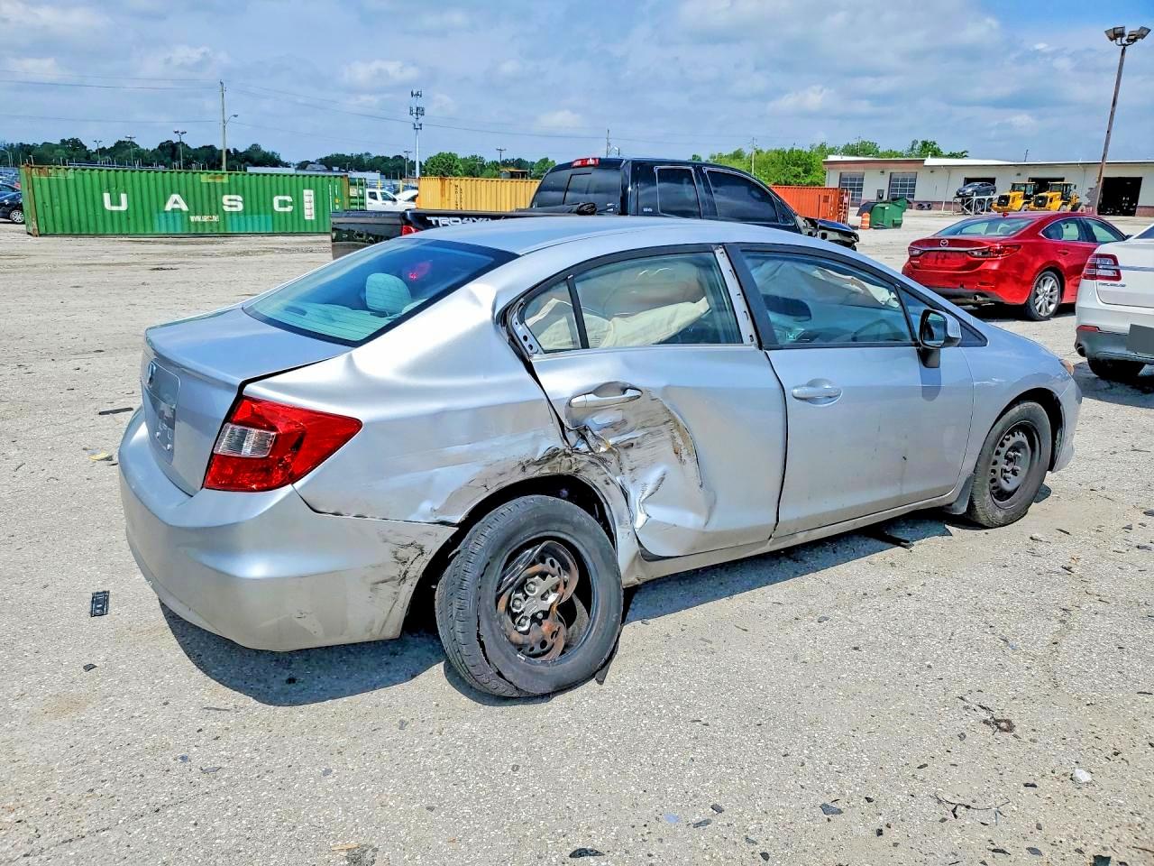 2012 Honda Civic 2d Dx Silver vin: 19XFB2F56CE077924