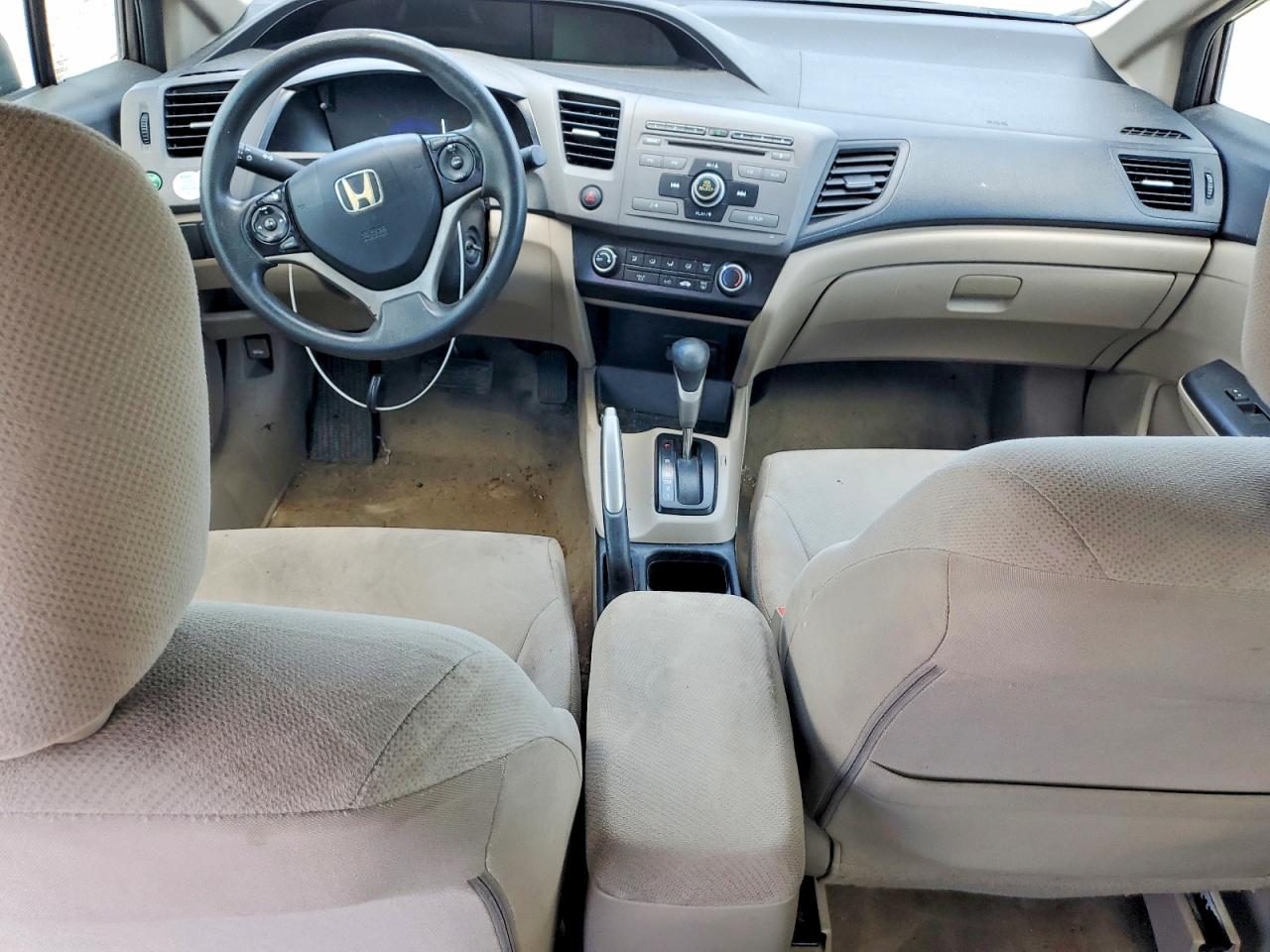 2012 Honda Civic Lx Gray vin: 19XFB2F56CE078507