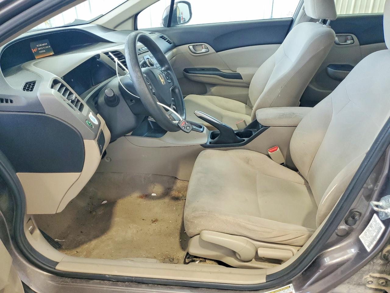 2012 Honda Civic Lx Gray vin: 19XFB2F56CE078507