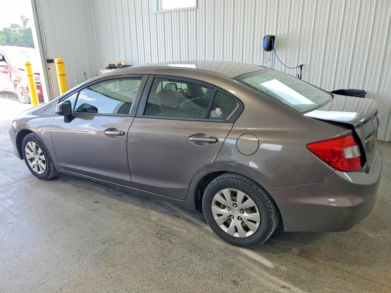 2012 Honda Civic Lx Gray vin: 19XFB2F56CE078507