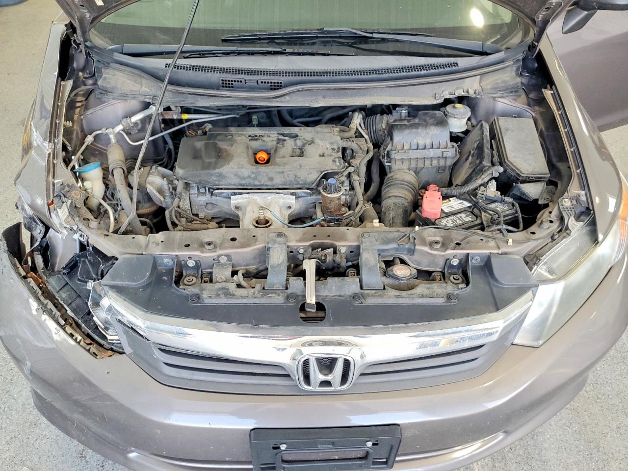 2012 Honda Civic Lx Gray vin: 19XFB2F56CE078507
