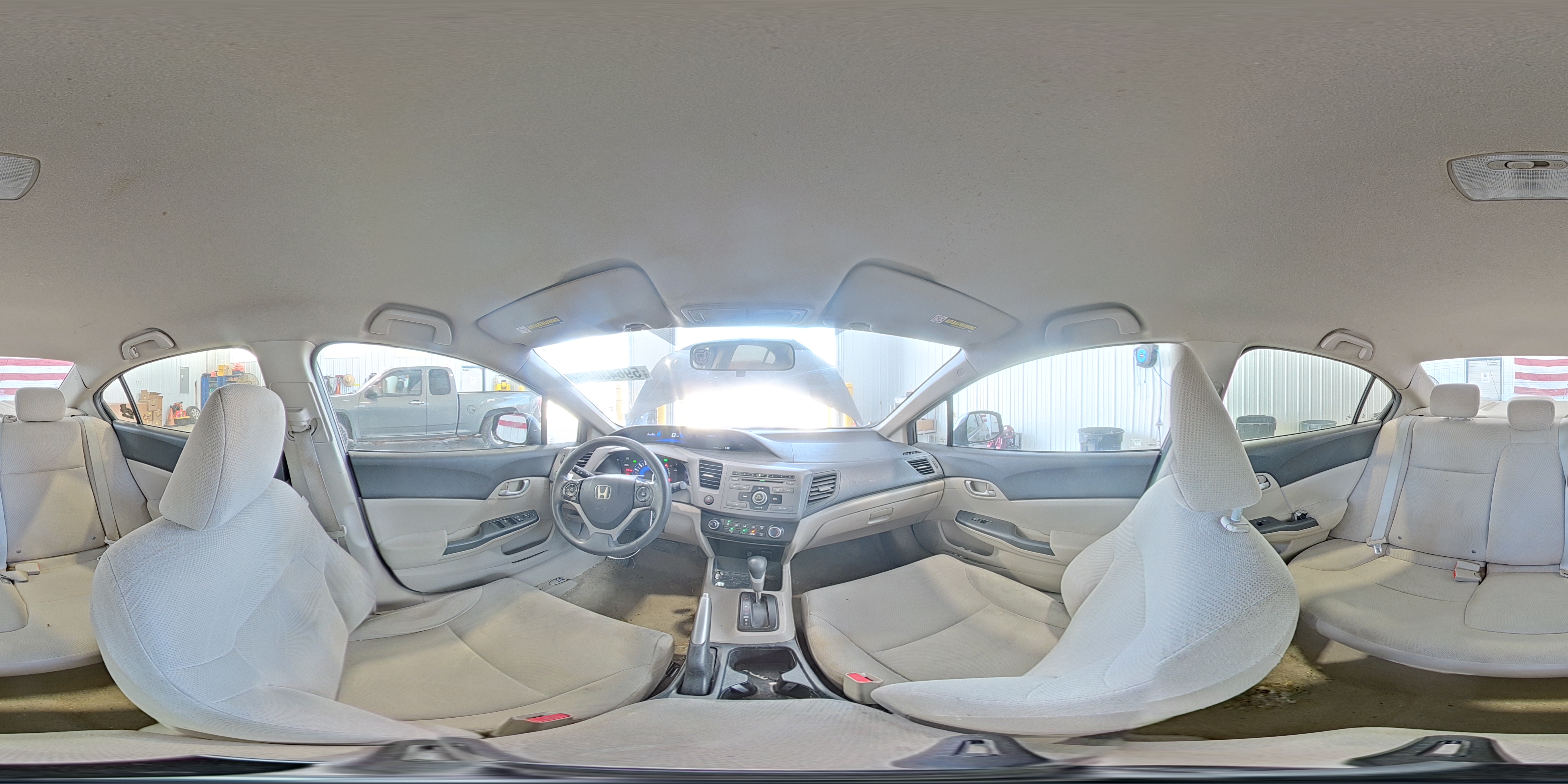 2012 Honda Civic Lx Gray vin: 19XFB2F56CE078507