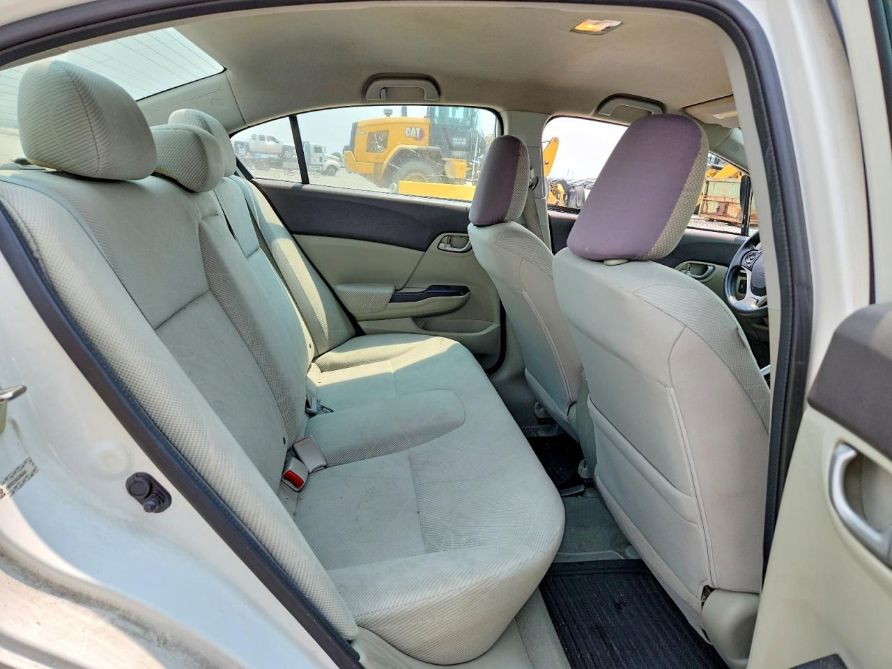 2012 Honda Civic Lx White vin: 19XFB2F56CE084565