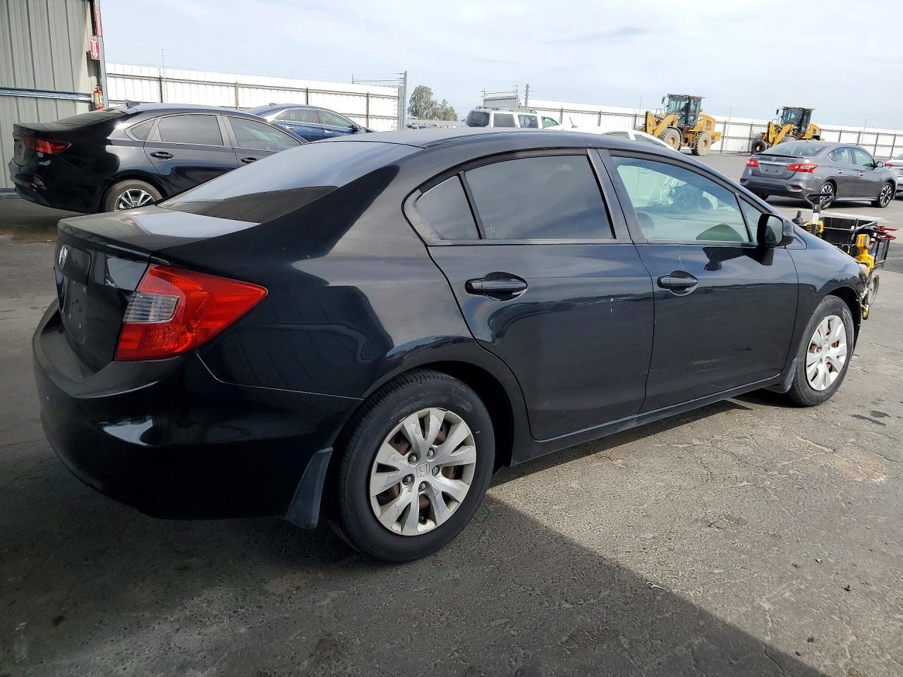 2012 Honda Civic Lx Black vin: 19XFB2F56CE103647