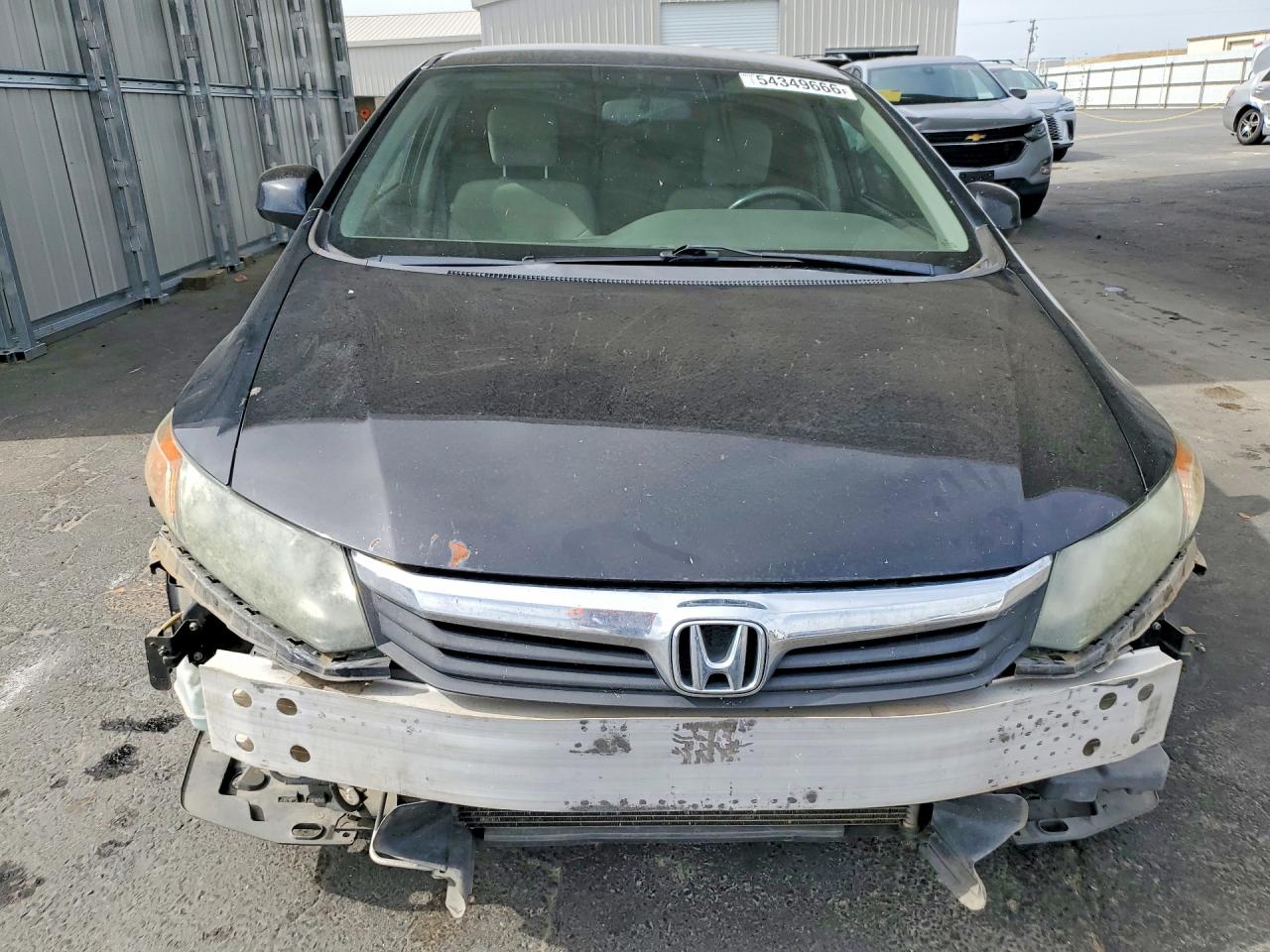 2012 Honda Civic Lx Black vin: 19XFB2F56CE103647