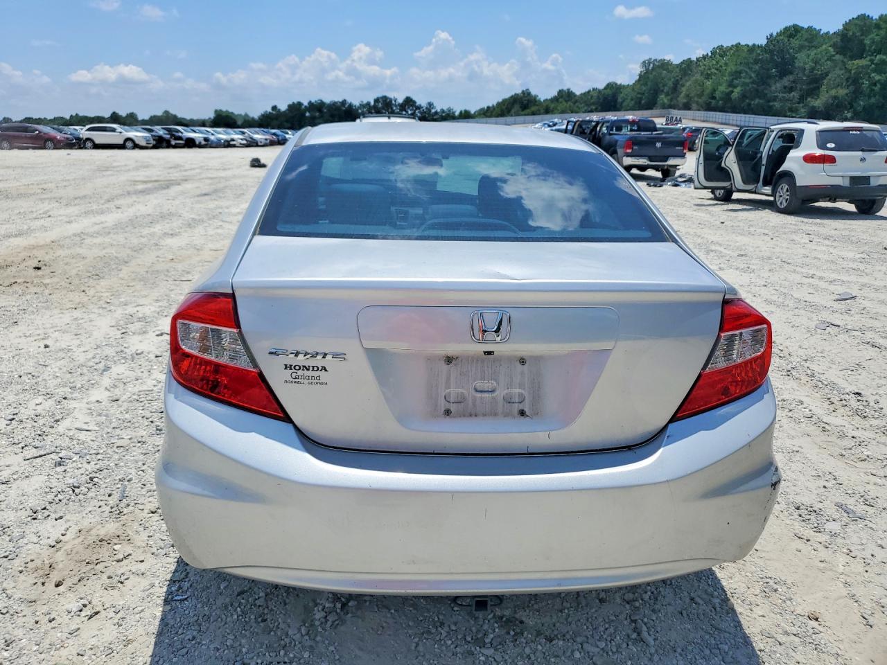 2012 Honda Civic Lx Silver vin: 19XFB2F56CE105141