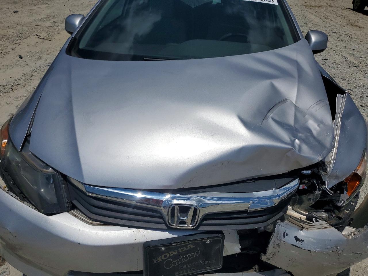 2012 Honda Civic Lx Silver vin: 19XFB2F56CE105141