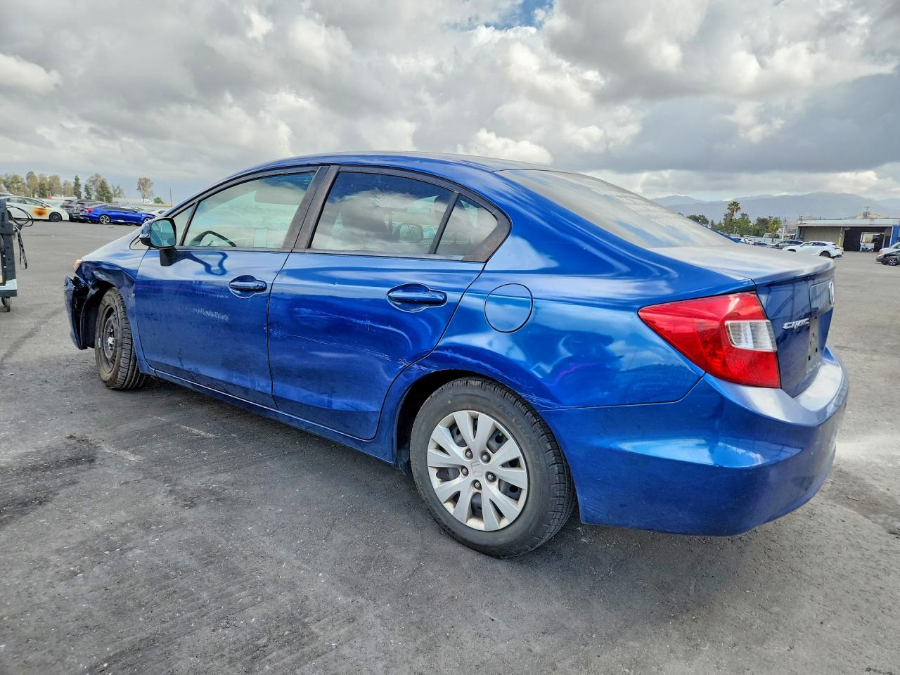 2012 Honda Civic Lx Blue vin: 19XFB2F56CE302620