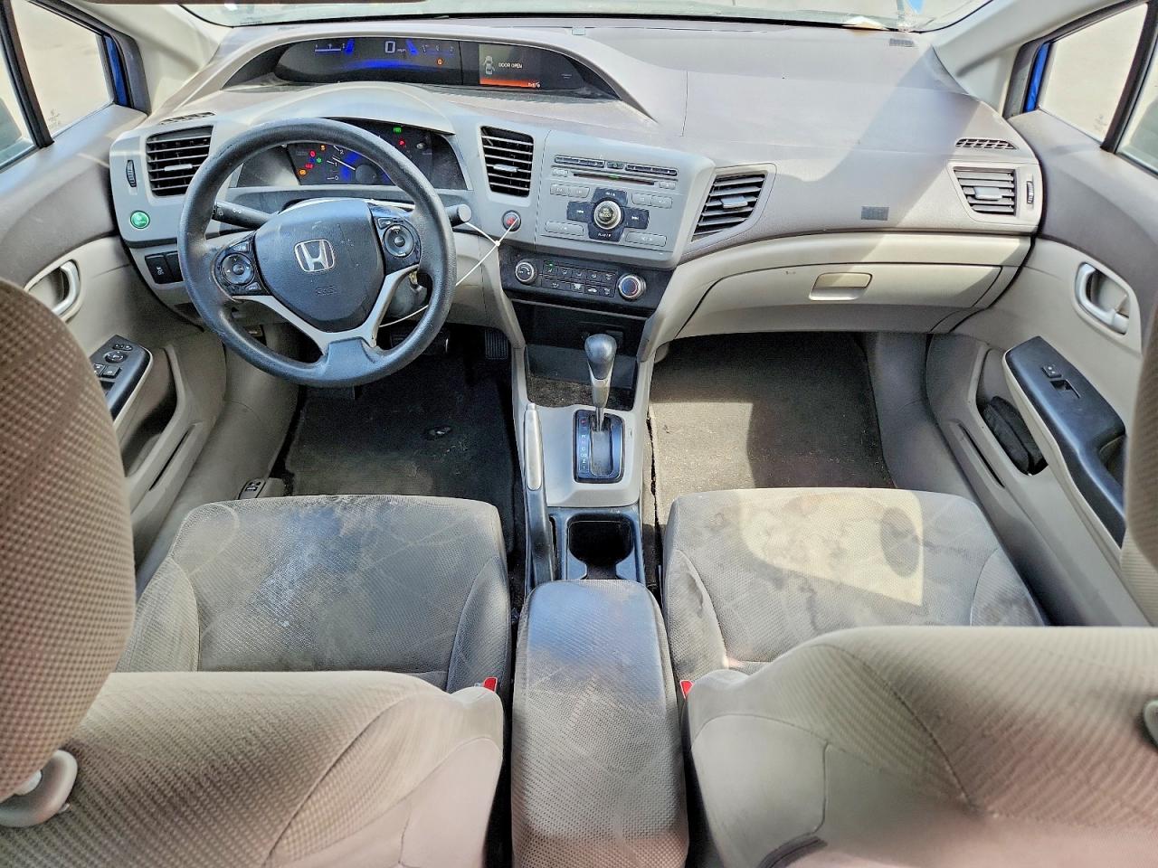2012 Honda Civic Lx Blue vin: 19XFB2F56CE302620