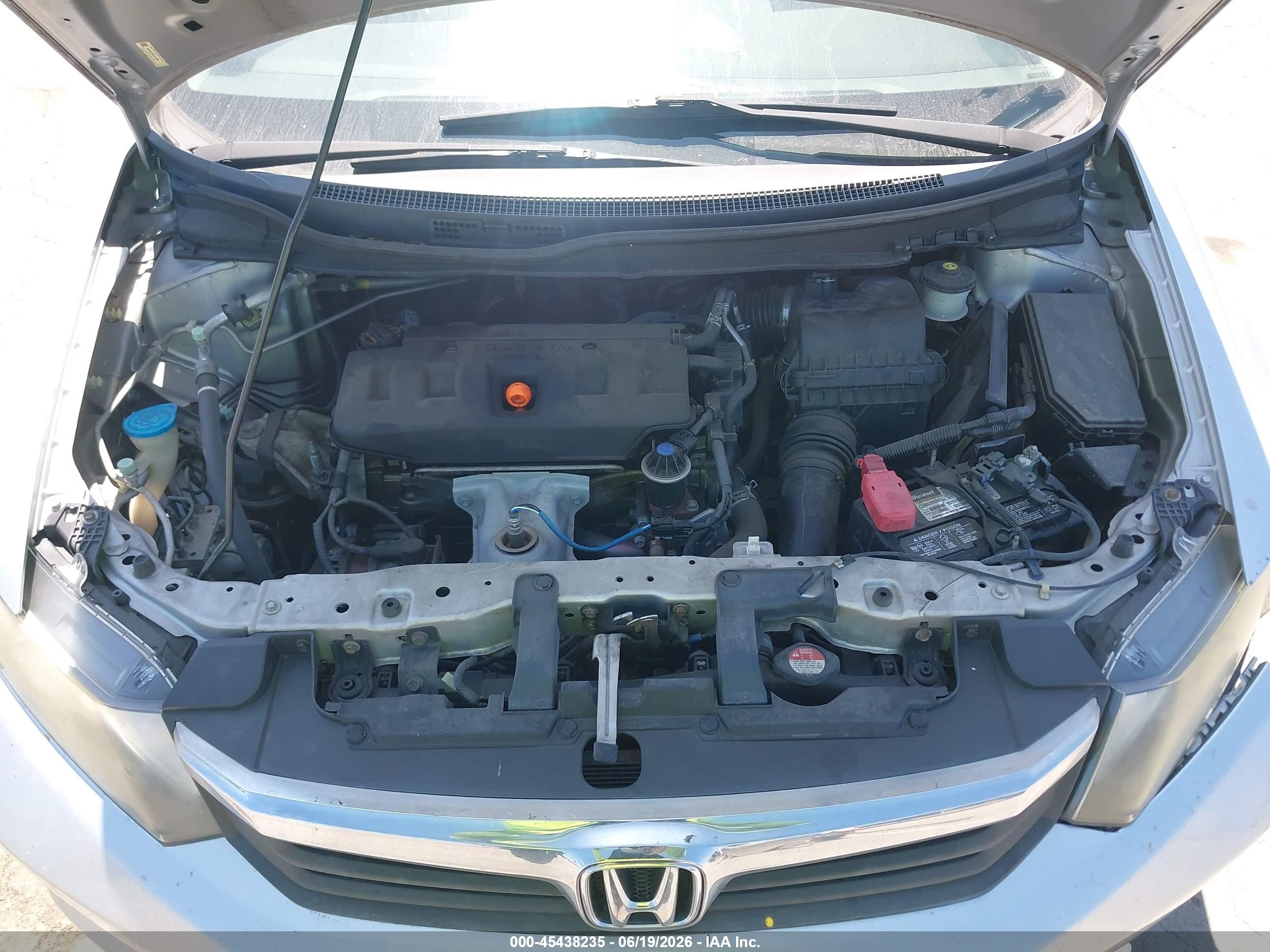 2012 Honda Civic Lx Silver vin: 19XFB2F56CE310541