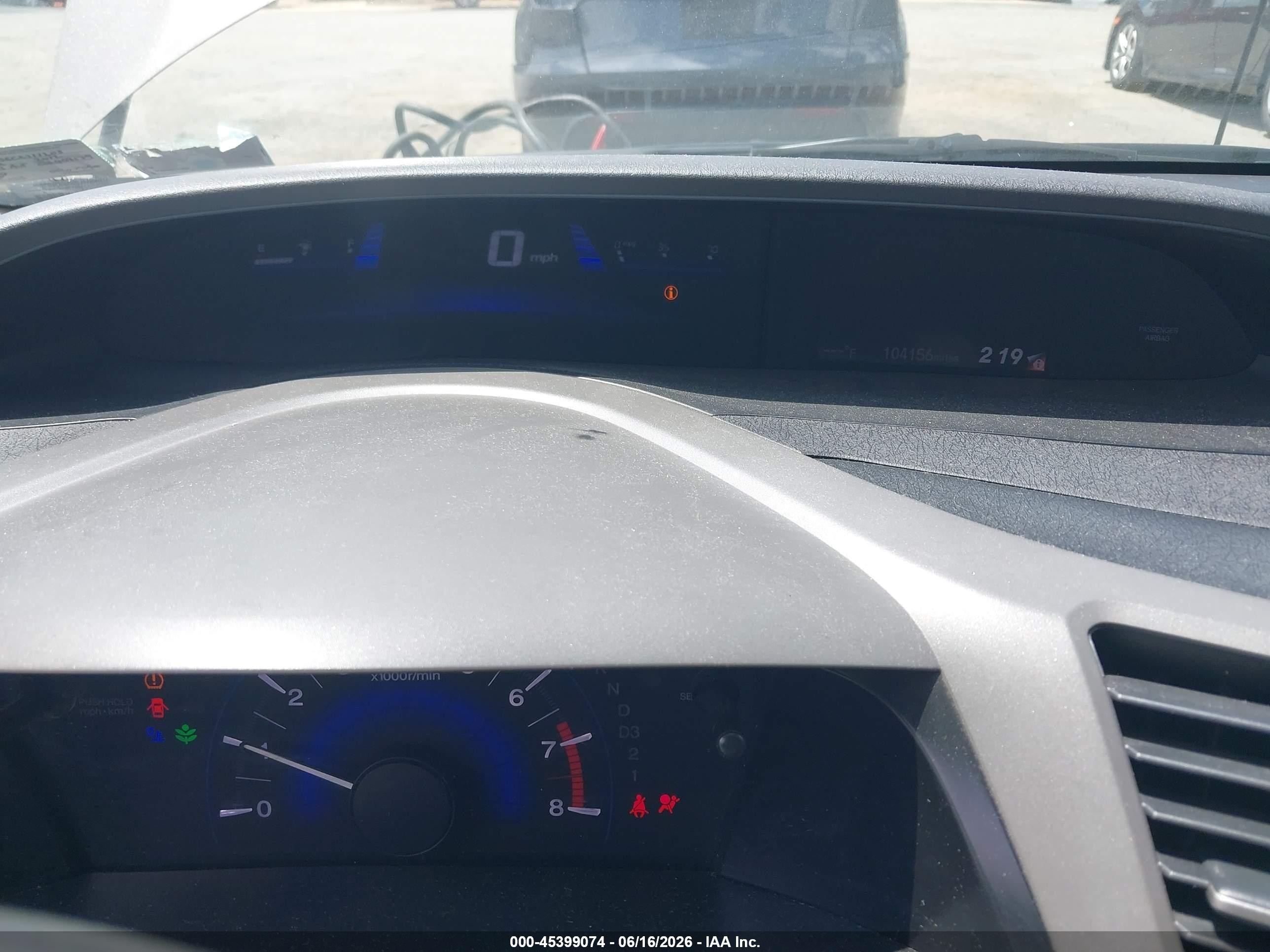 2012 Honda Civic Lx Gray vin: 19XFB2F56CE311205