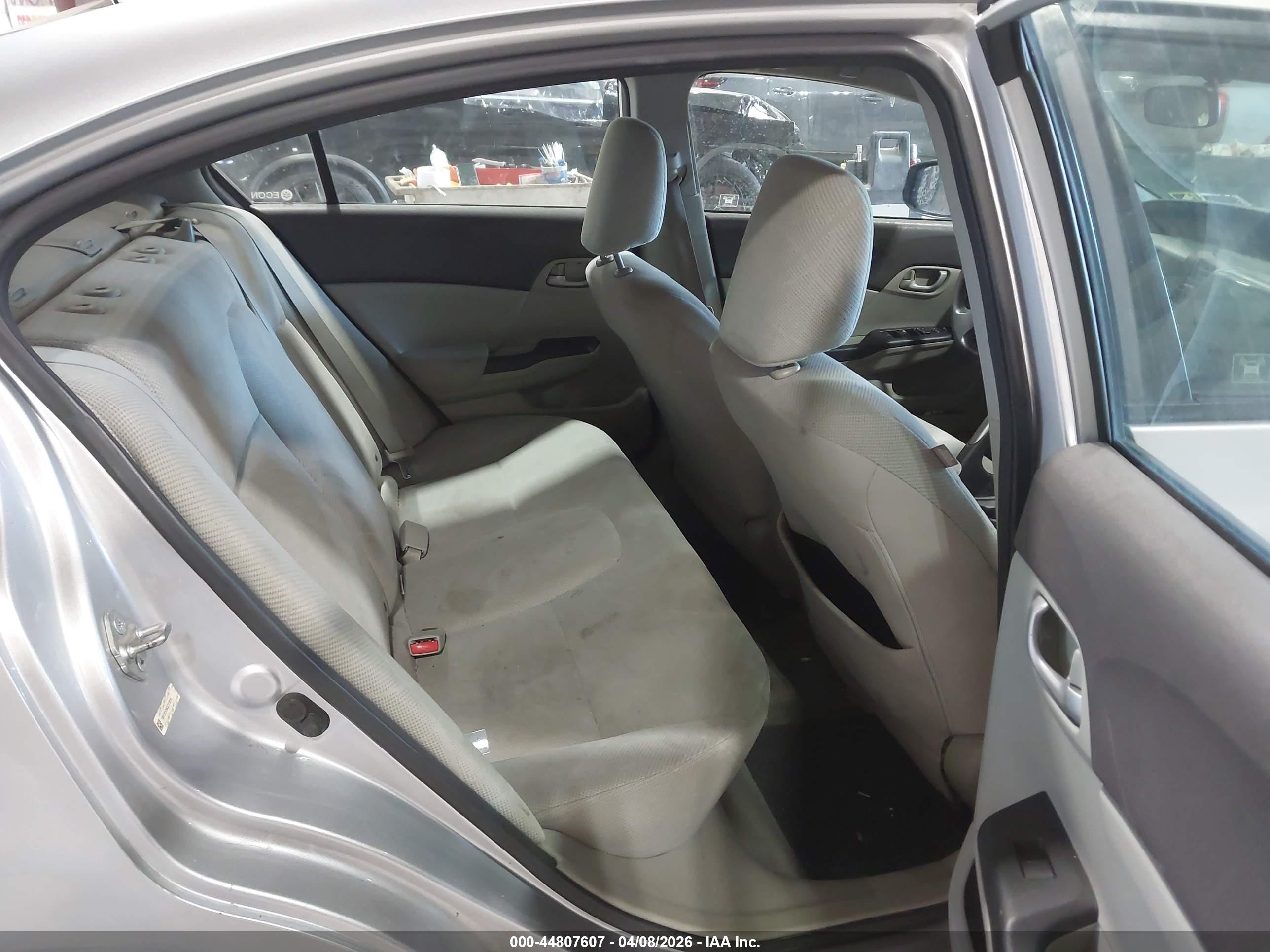 2012 Honda Civic Lx Gray vin: 19XFB2F56CE313018
