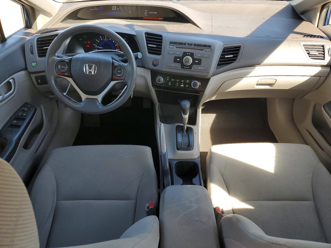2012 Honda Civic Lx Blue vin: 19XFB2F56CE315044