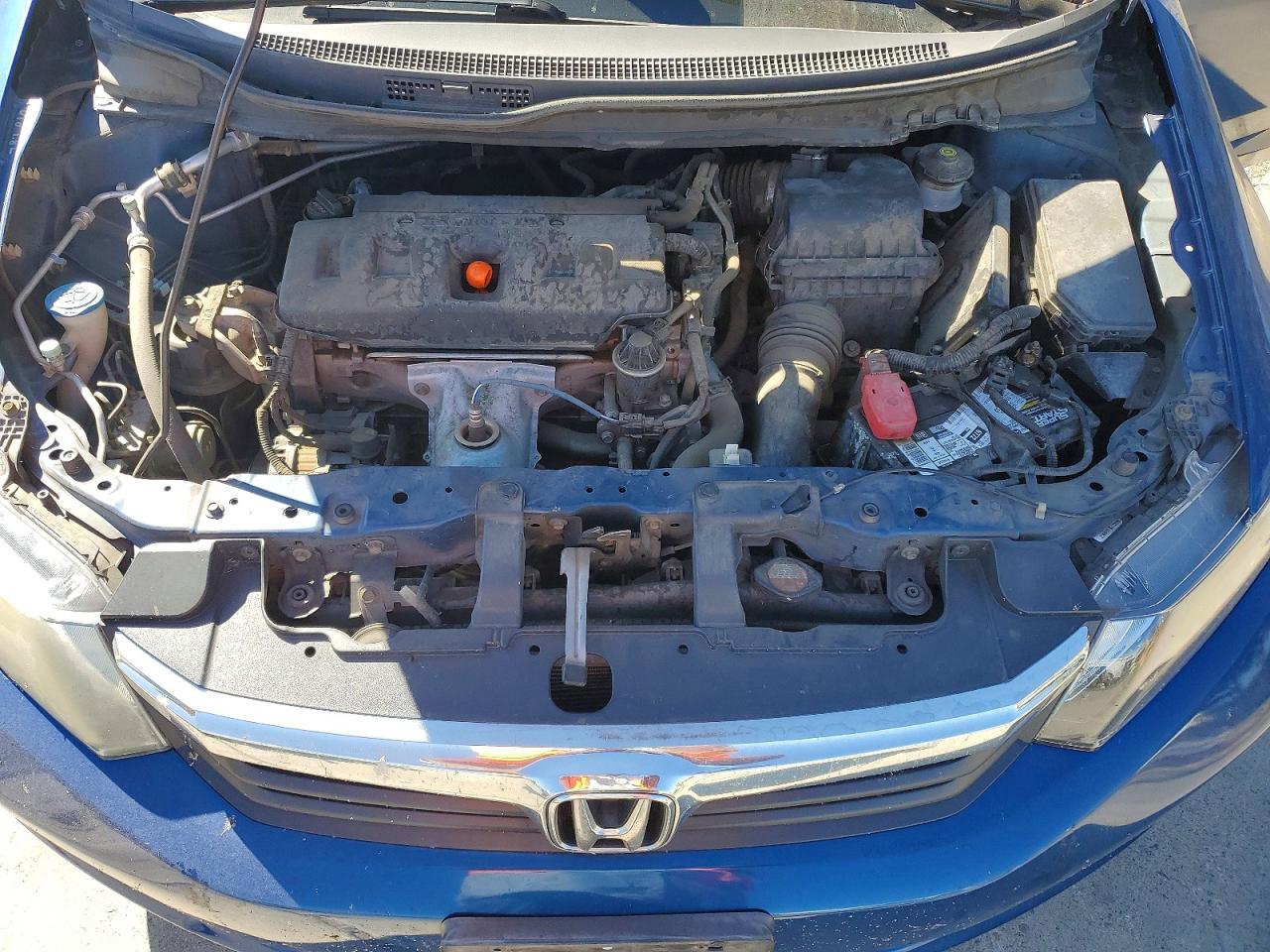 2012 Honda Civic Lx Blue vin: 19XFB2F56CE315044
