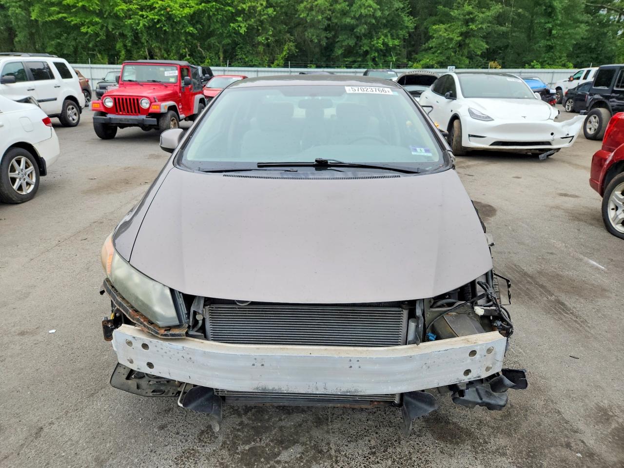 2012 Honda Civic Lx Gray vin: 19XFB2F56CE318591