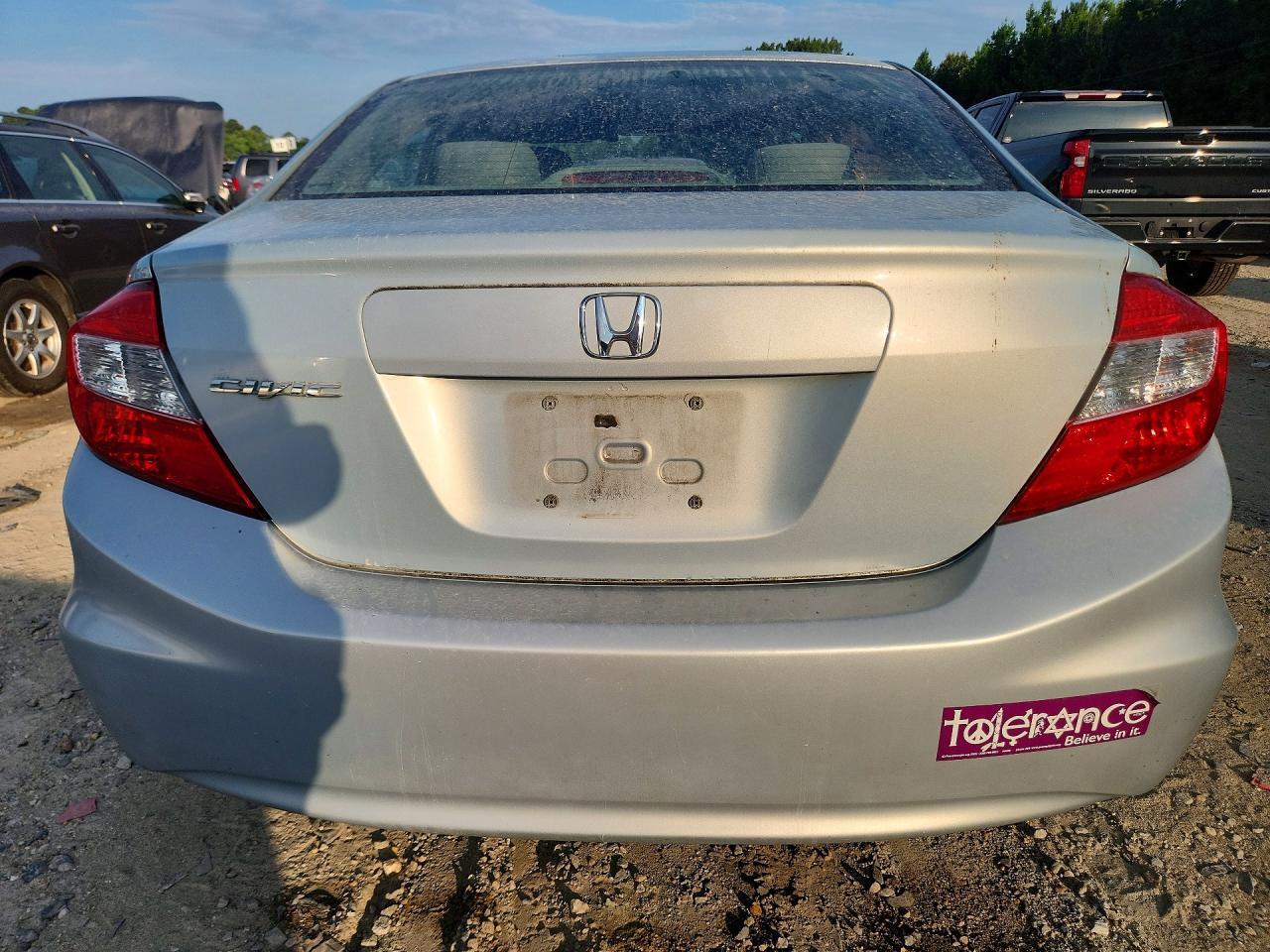 2012 Honda Civic Lx Blue vin: 19XFB2F56CE340655