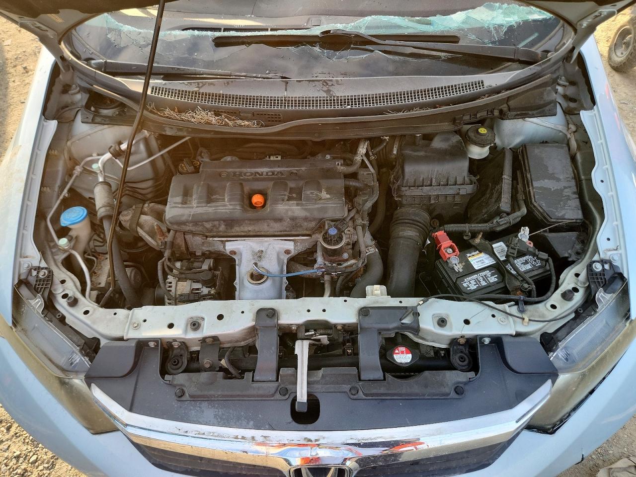 2012 Honda Civic Lx Blue vin: 19XFB2F56CE340655