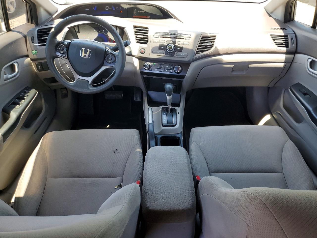 2012 Honda Civic Lx Gray vin: 19XFB2F56CE347296