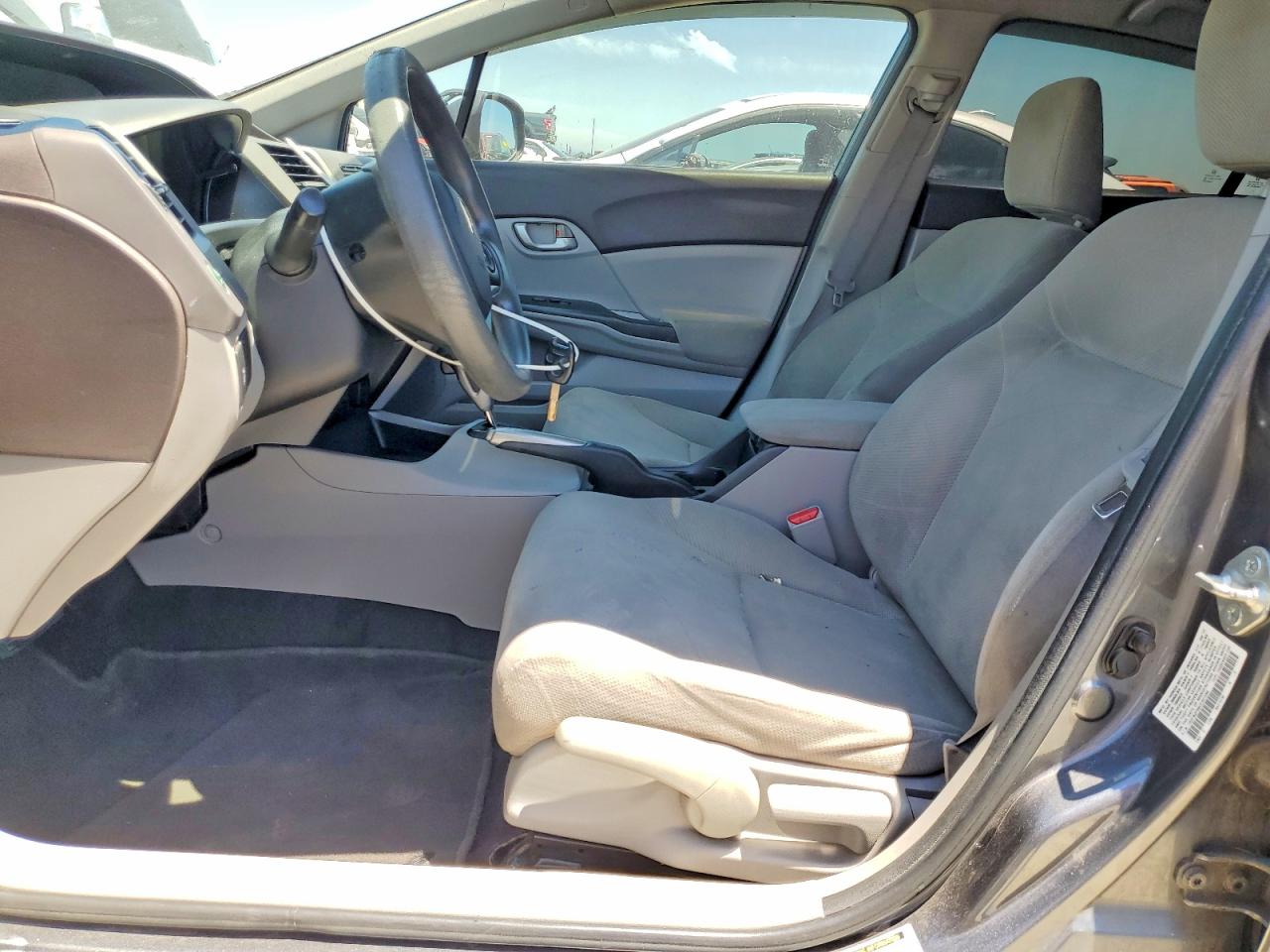 2012 Honda Civic Lx Gray vin: 19XFB2F56CE347296