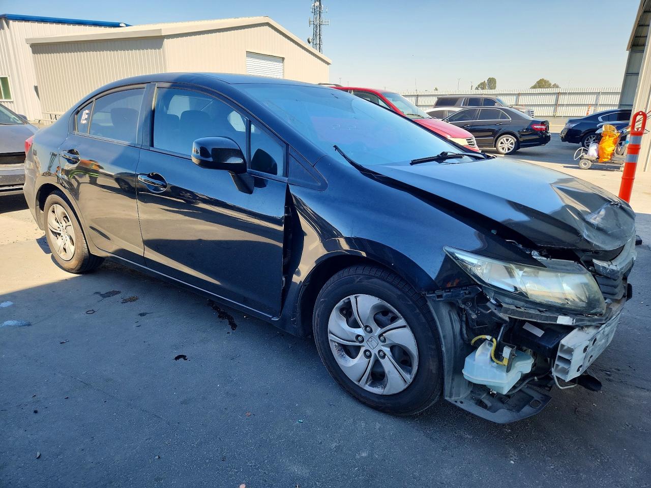 2012 Honda Civic Lx Black vin: 19XFB2F56CE354233
