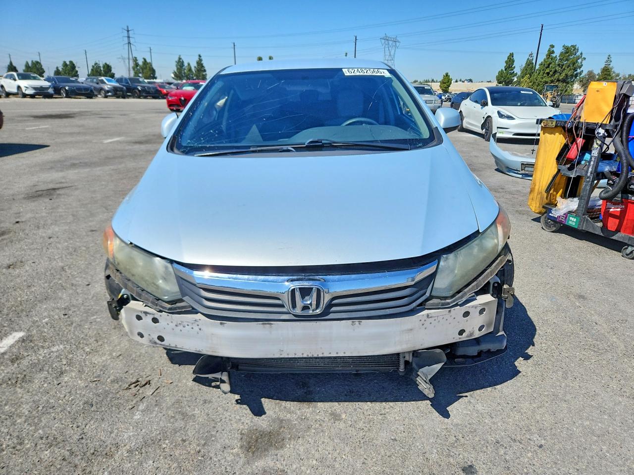 2012 Honda Civic Lx Серебряный vin: 19XFB2F56CE374028