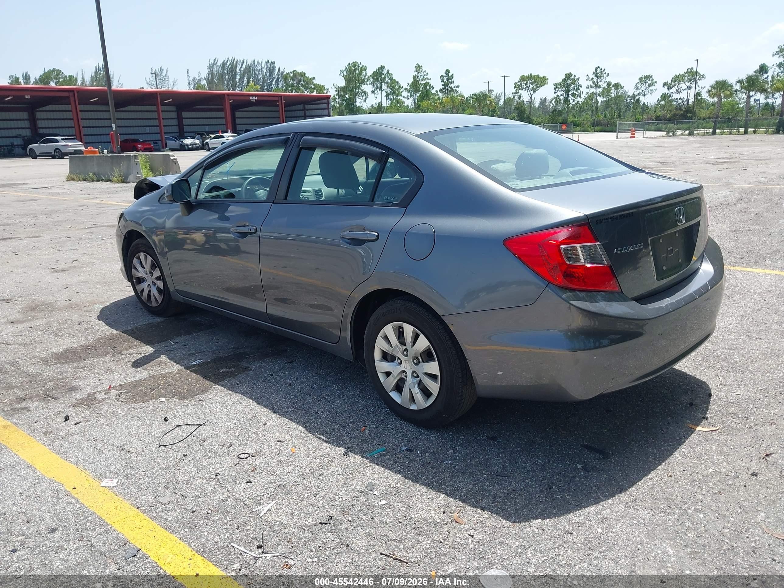 2012 Honda Civic Lx Brown vin: 19XFB2F56CE389323