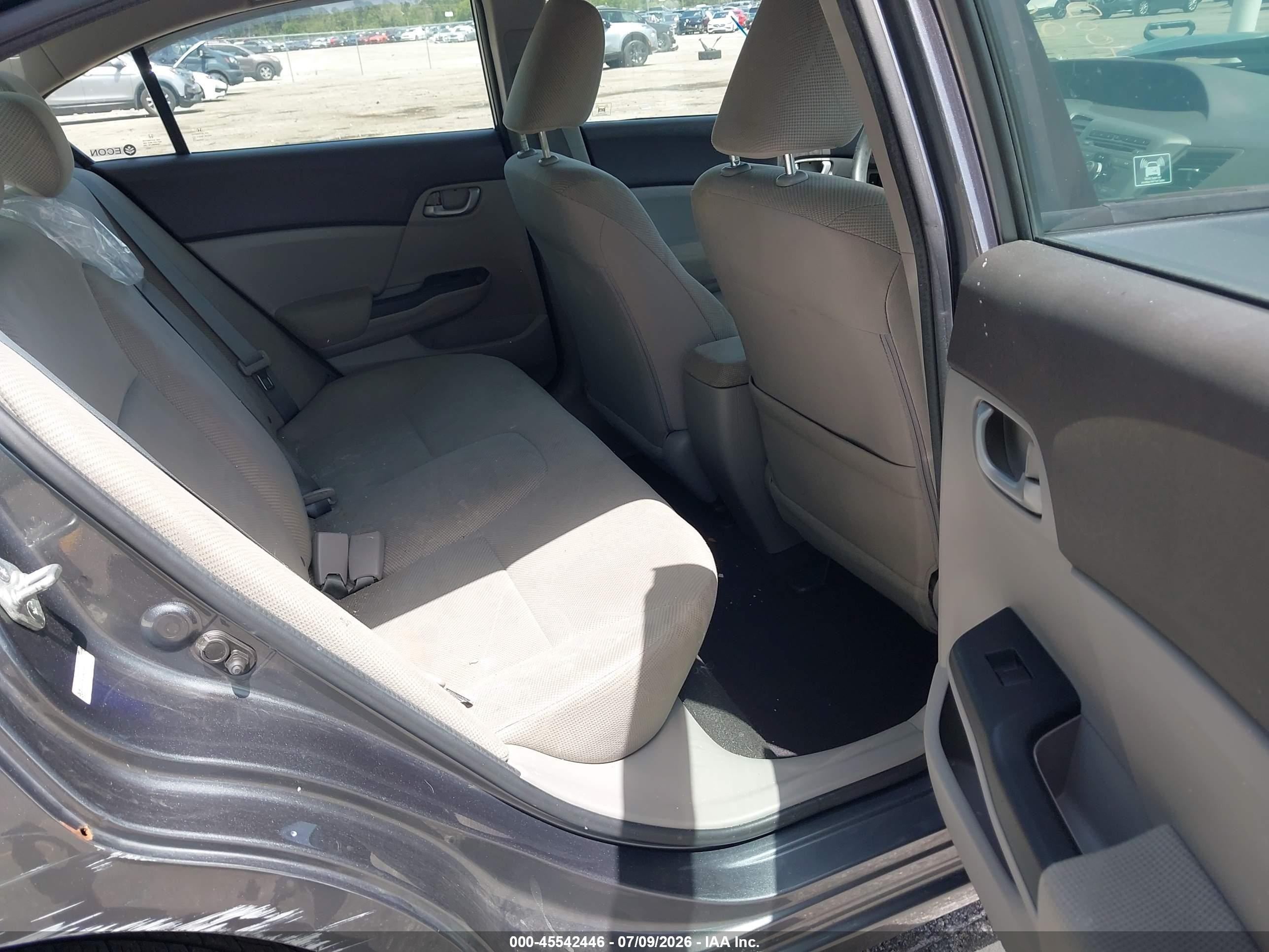 2012 Honda Civic Lx Brown vin: 19XFB2F56CE389323